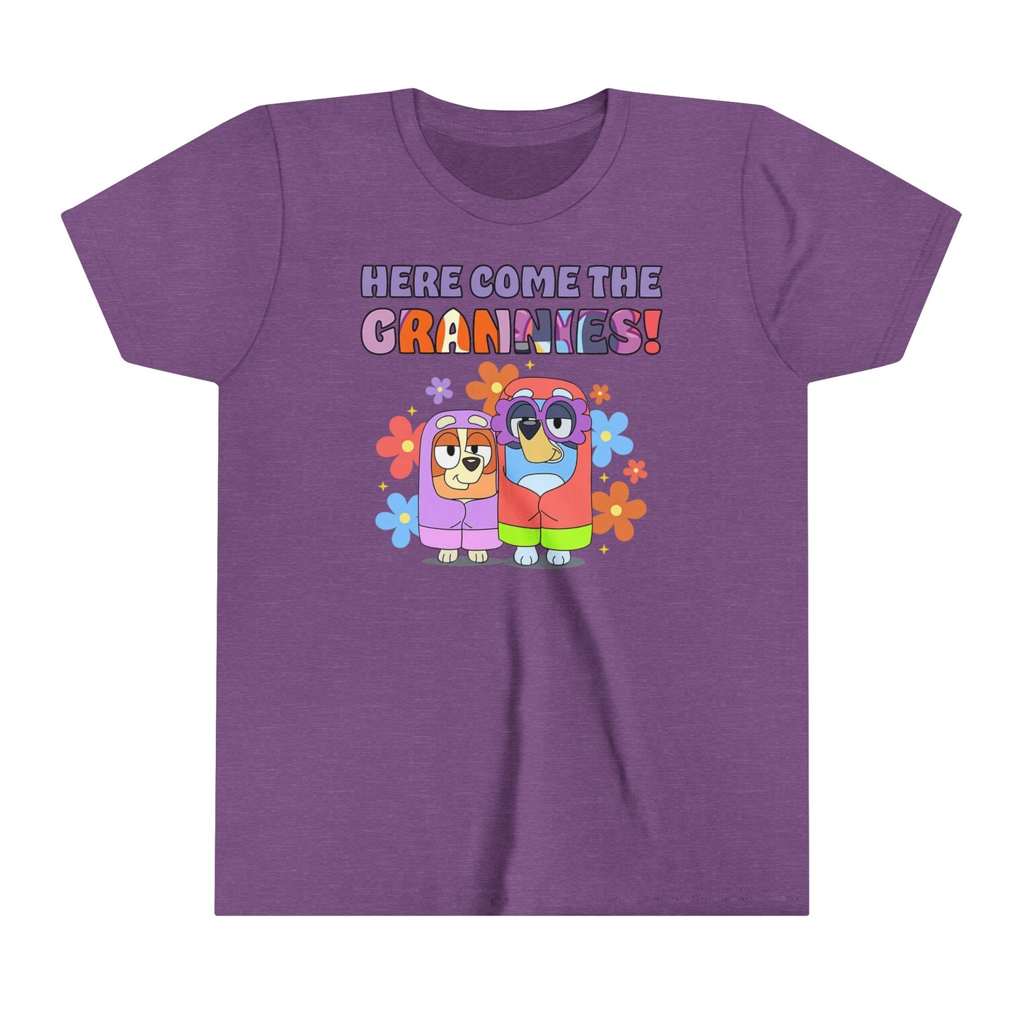 Here Come the Grannies Youth Short Sleeve Tshirt