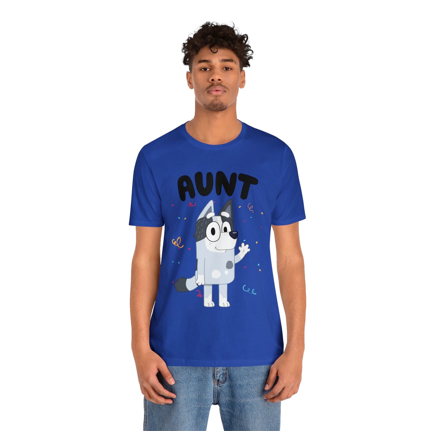 Aunt Bluey Birthday short sleeve Tshirt