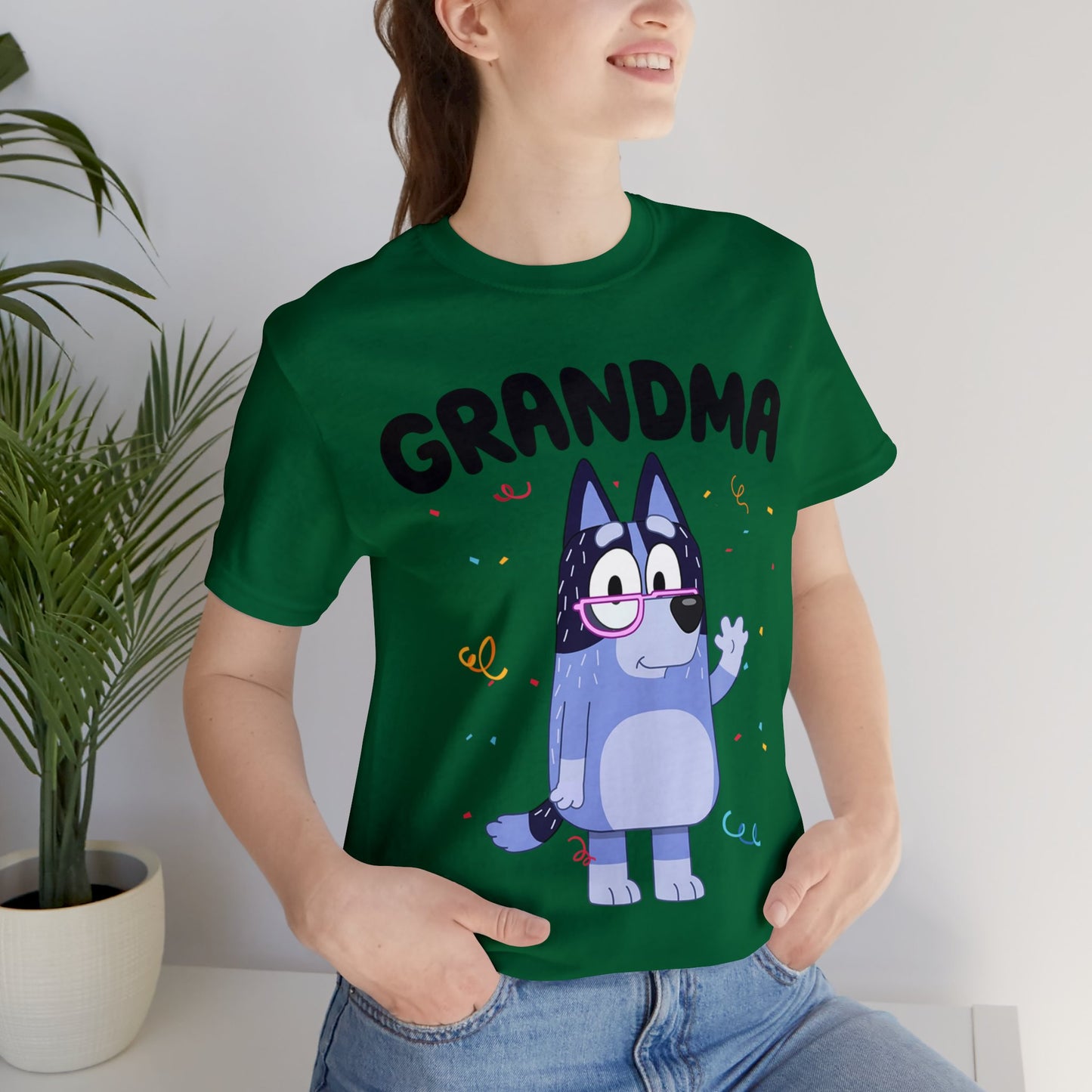 Grandma Bluey Birthday short sleeve Tshirt