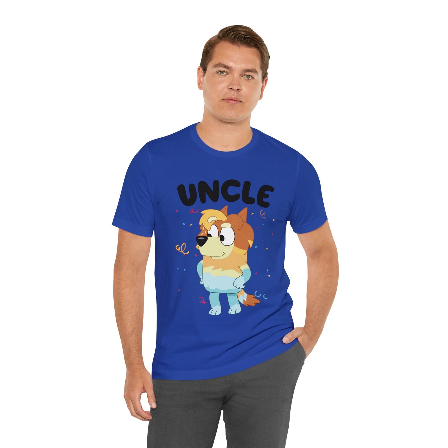 Uncle Bluey Birthday Short sleeve Tshirt