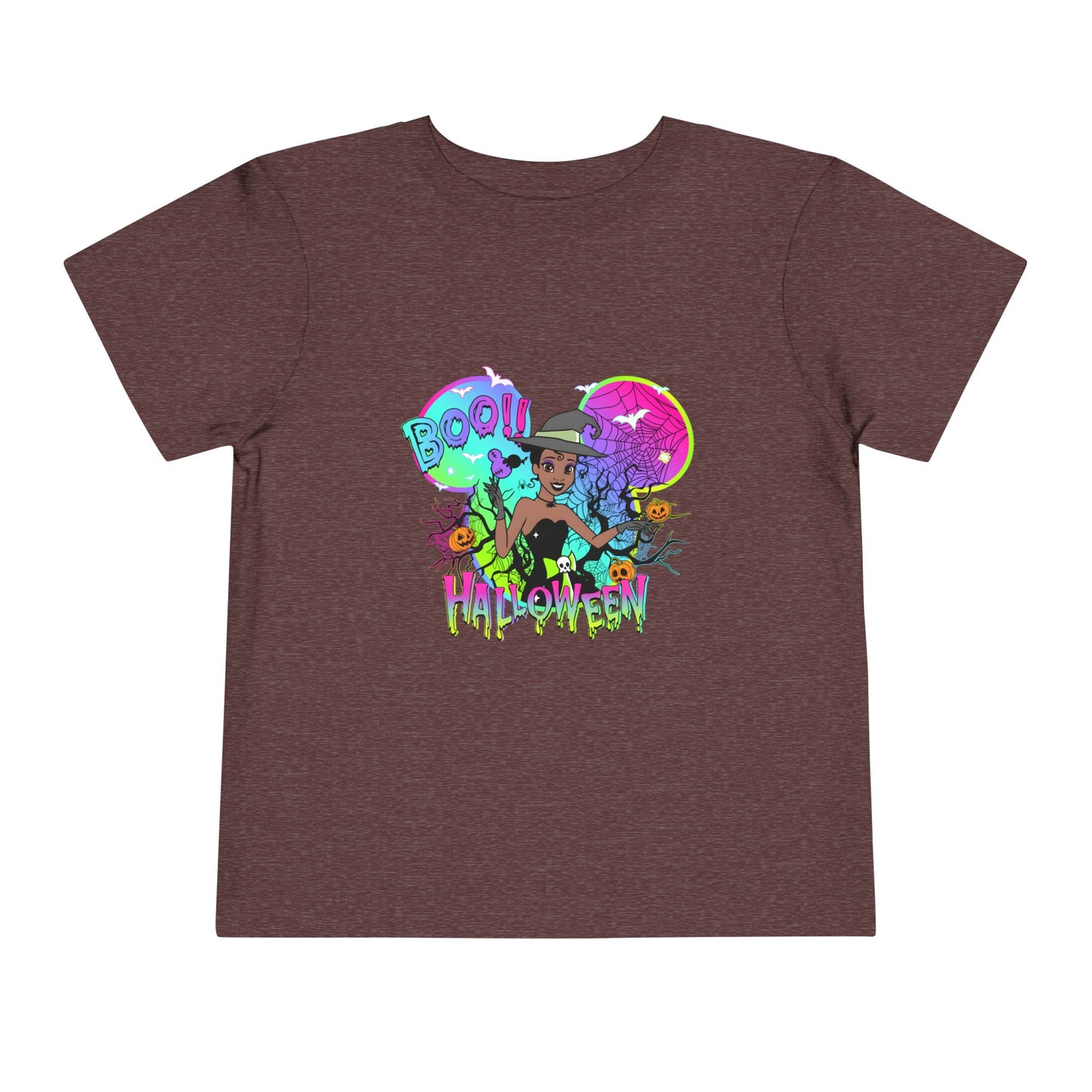 Tiana Boo! Halloween Toddler Short Sleeve Tee