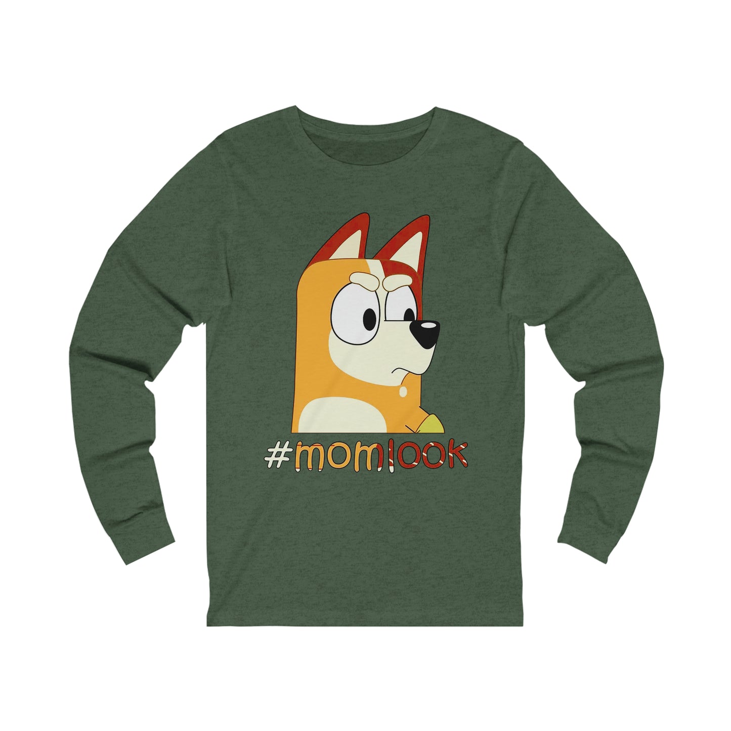Chilli Heeler #momlook Long Sleeve Tshirt