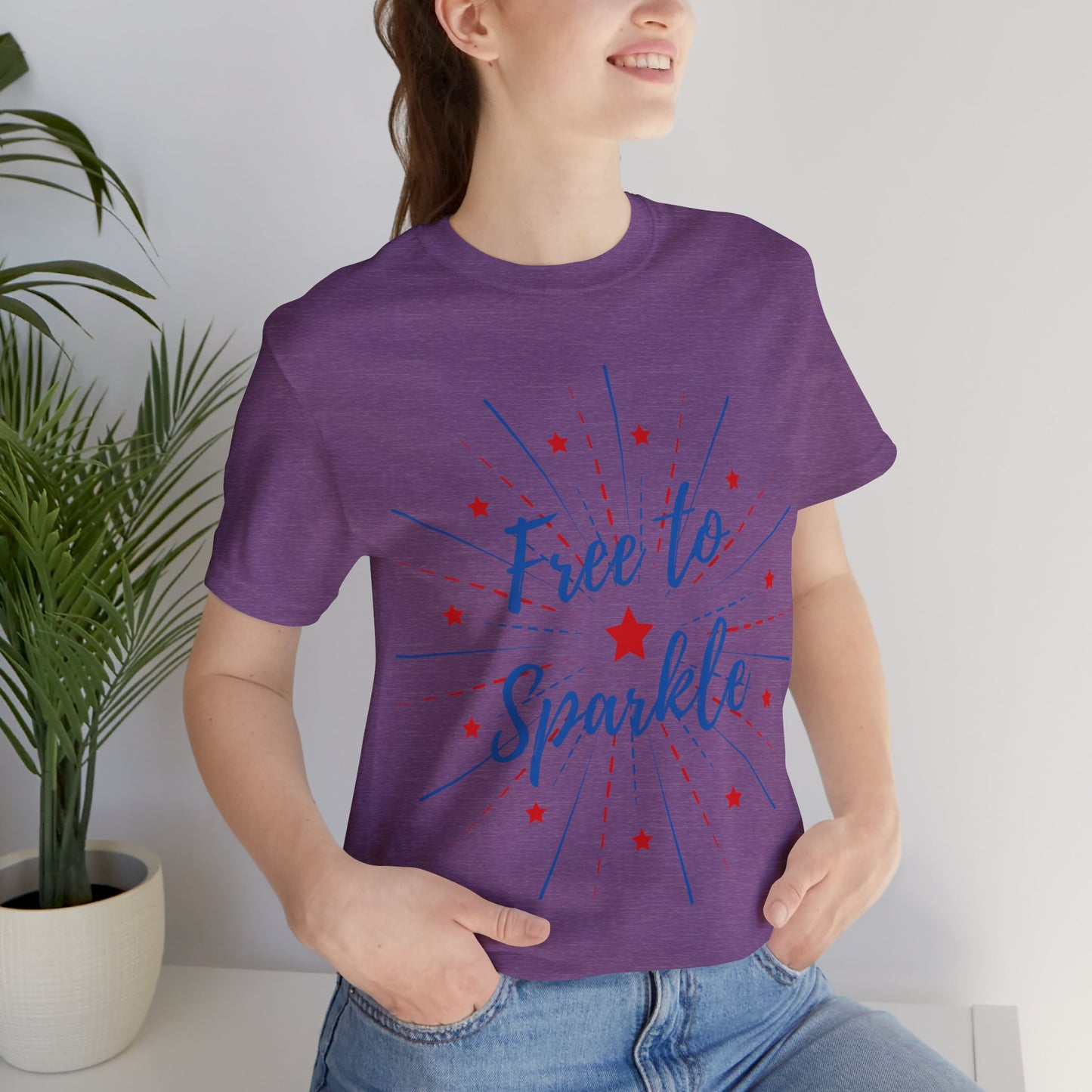 Free to Sparkle Jersey Short Sleeve Tee