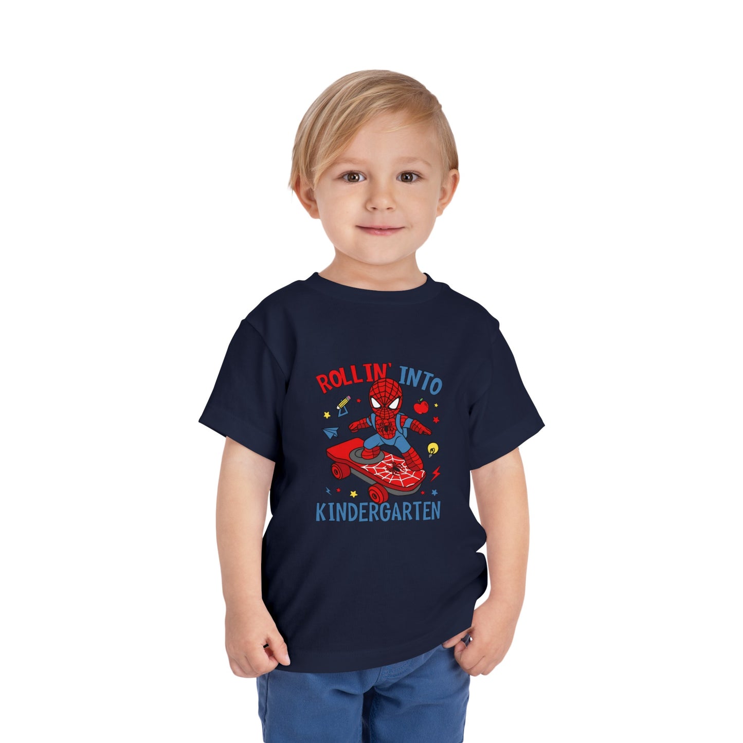 Rollin' Into Kindergarten Toddler Short Sleeve Tee