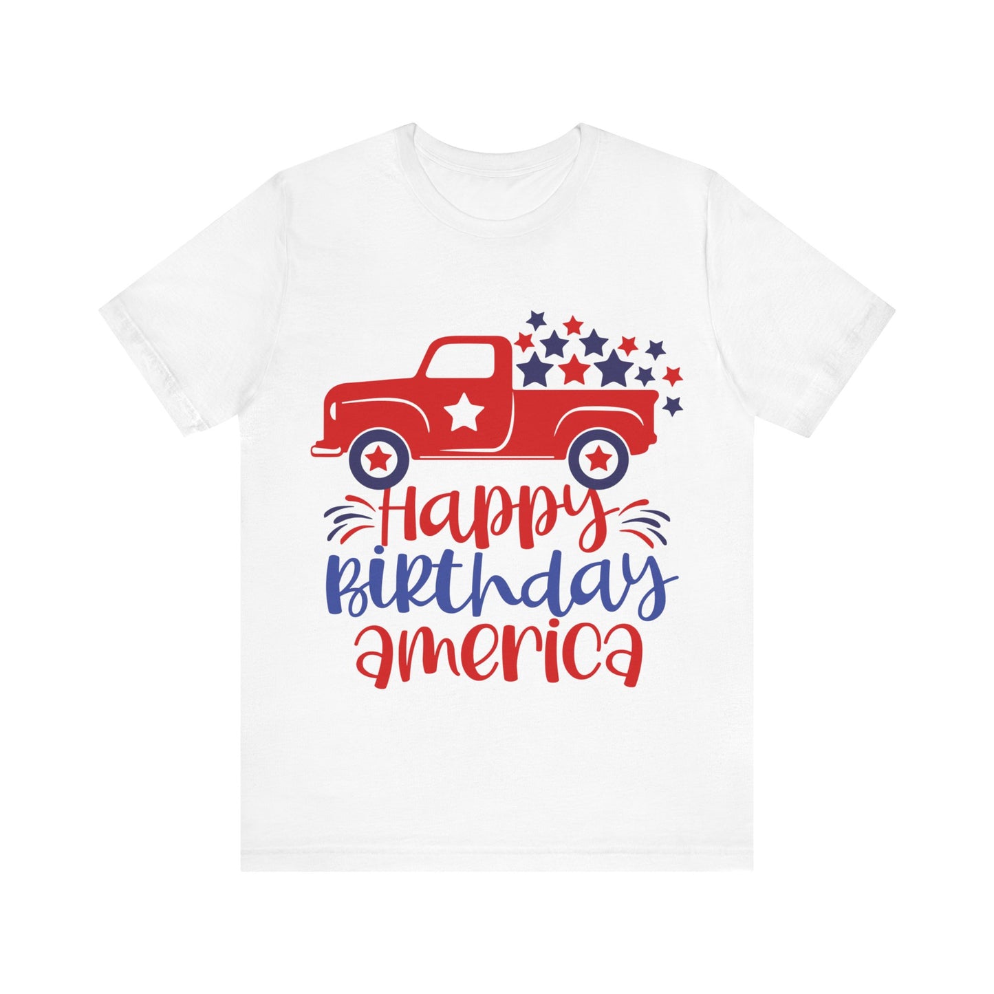 Happy Birthday America Jersey Short Sleeve Tee