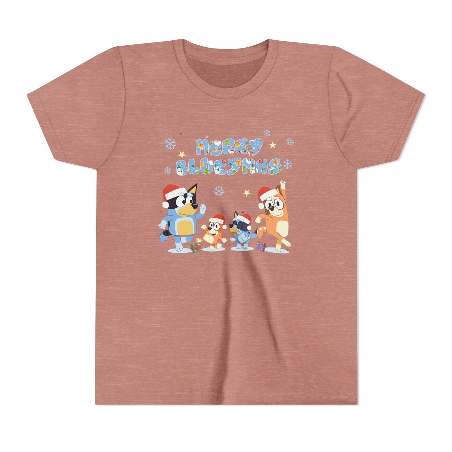 Merry Blue-y-mas Youth Short Sleeve Tee
