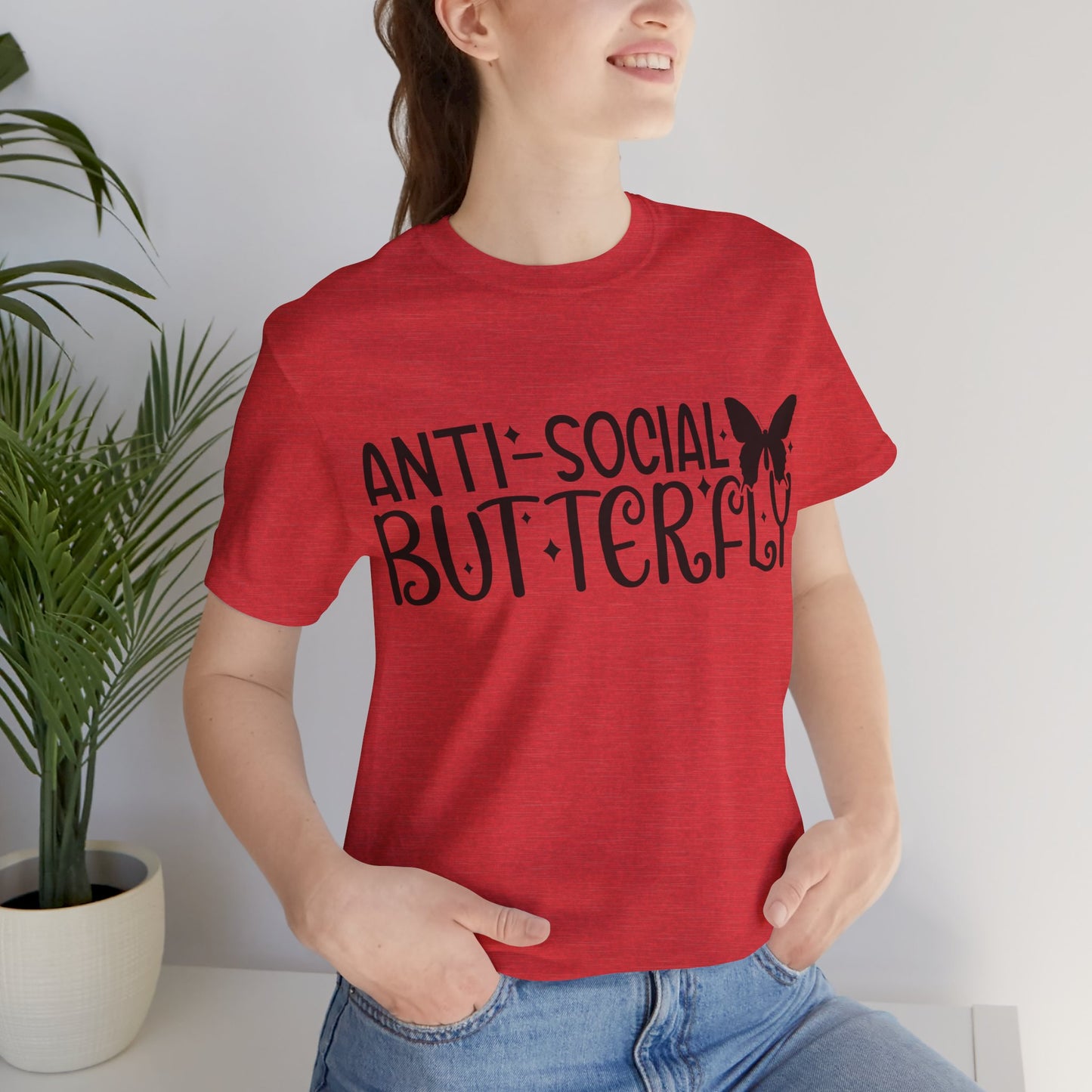 Anti-Social Butterfly Short Sleeve Tee