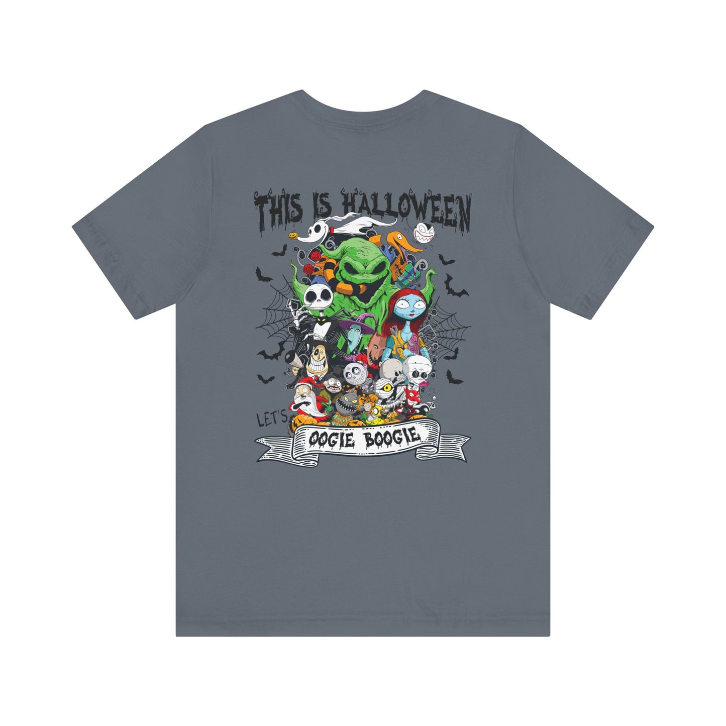 This is Halloween, Lets Oogie Boogie (front and back) Jersey Short Sleeve Tee