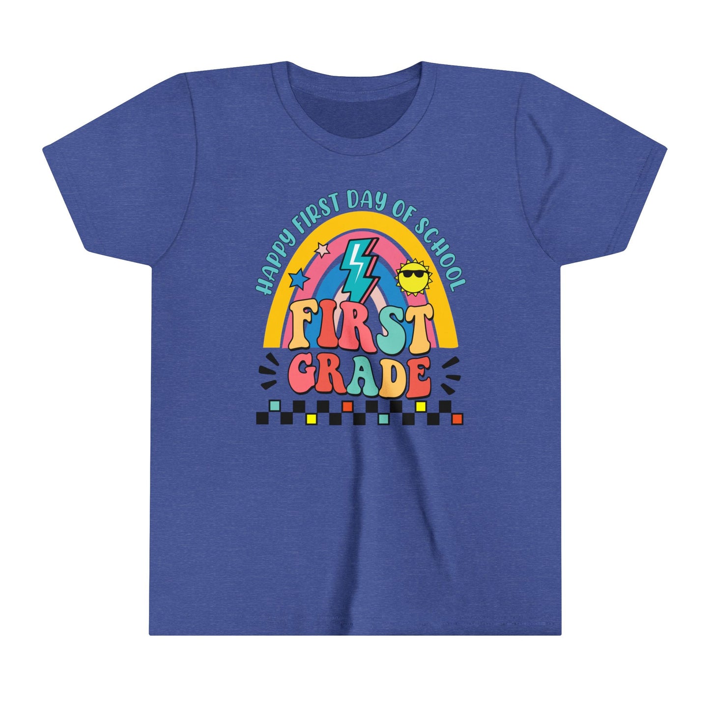Happy First Day of School - 1st Grade Youth Short Sleeve Tee