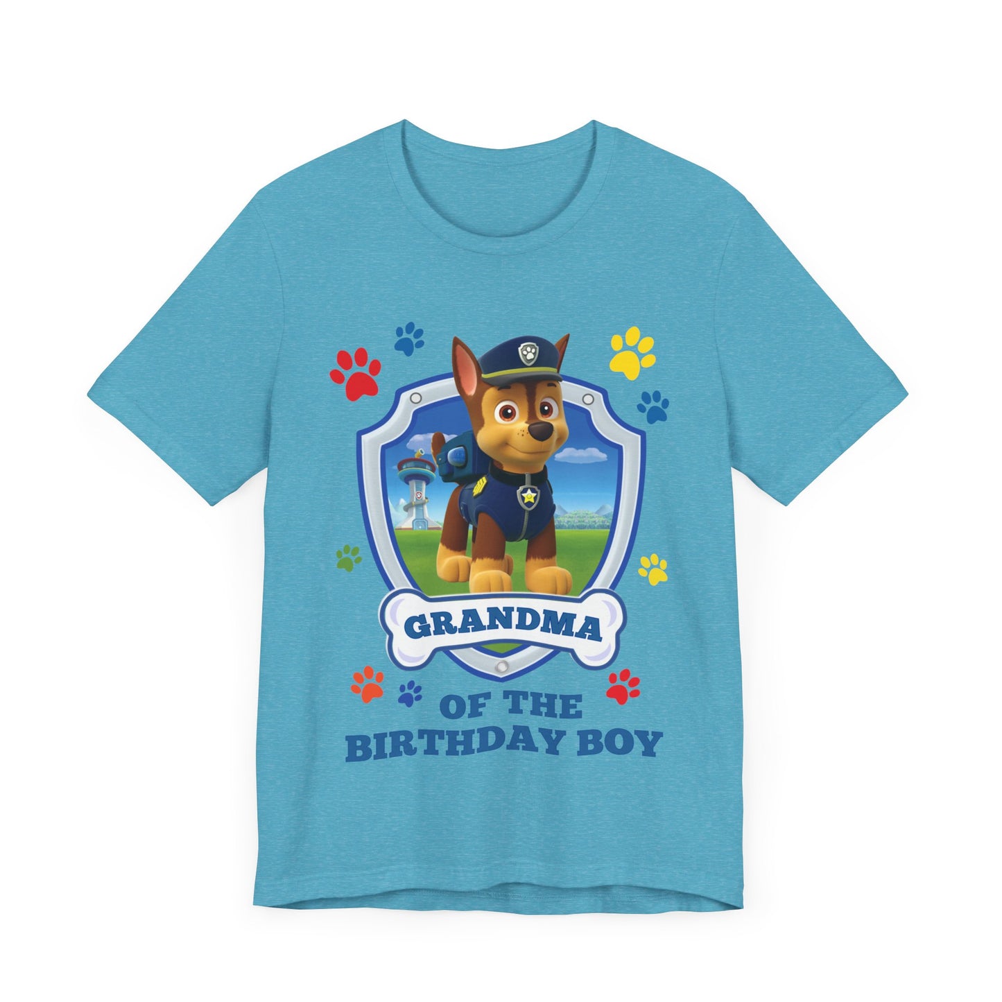 Grandma of the Birthday Boy Jersey Short Sleeve Tee