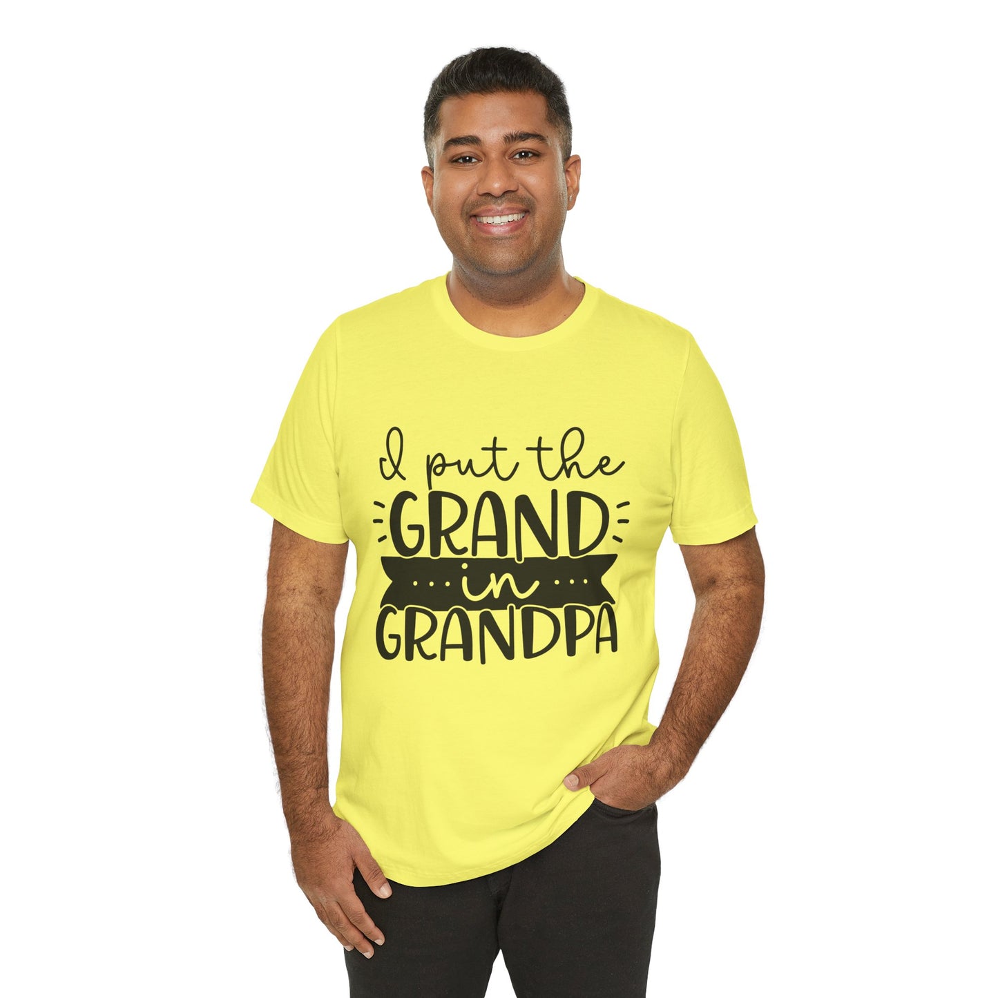 I Put the Grand in Grandpa Jersey Short Sleeve Tee