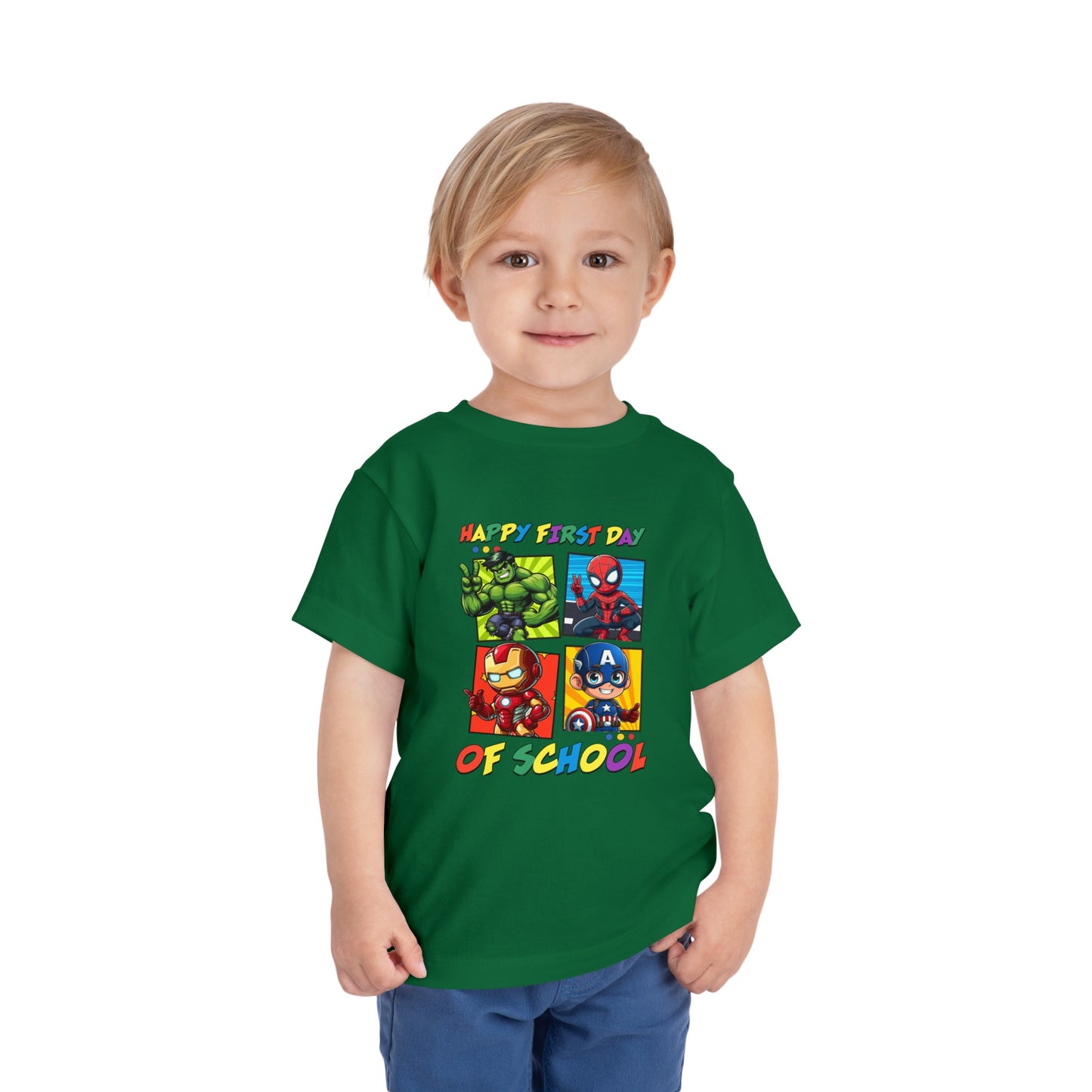 Happy First Day of School Toddler Short Sleeve Tee
