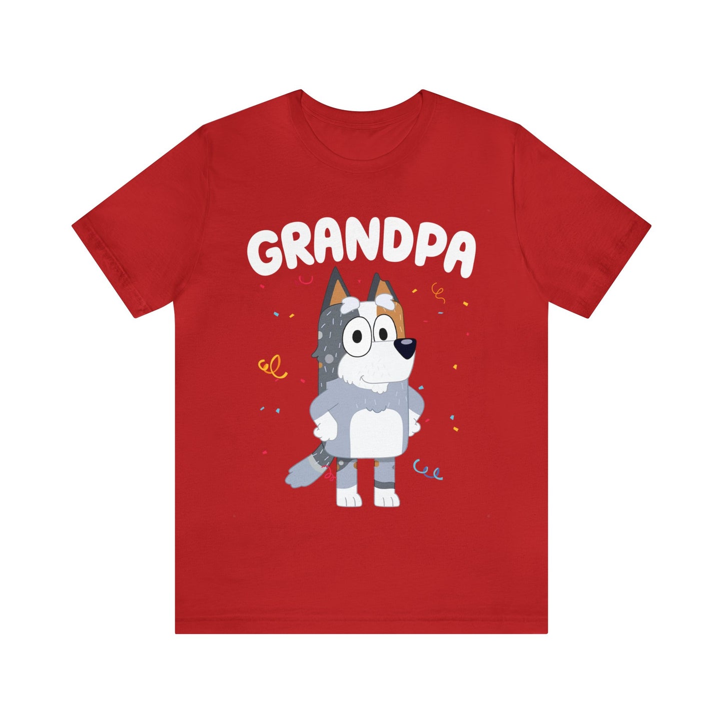 Grandpa Bluey Birthday Short sleeve Tshirt