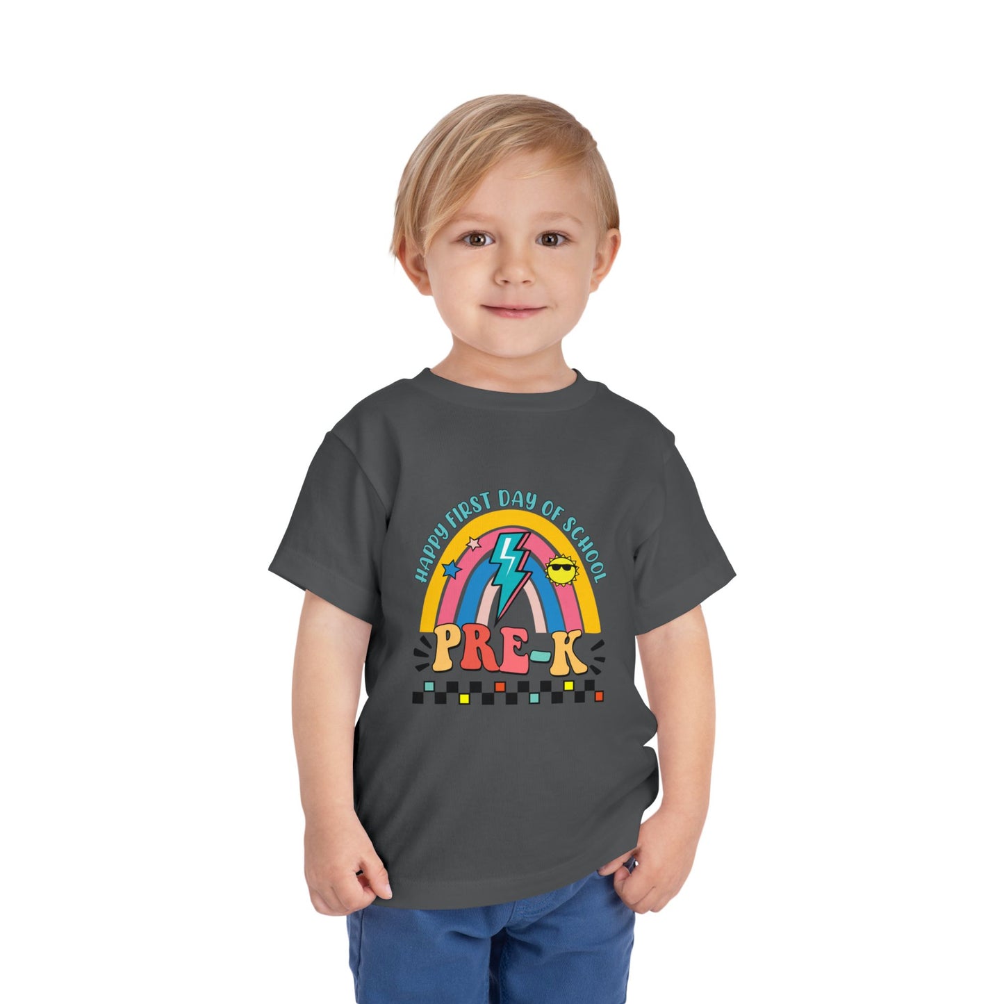 Happy First Day of School - Pre-K Toddler Short Sleeve Tee