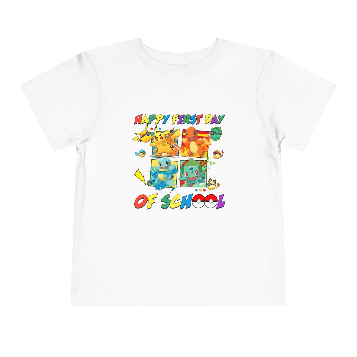 Happy First Day of School Toddler Short Sleeve Tee