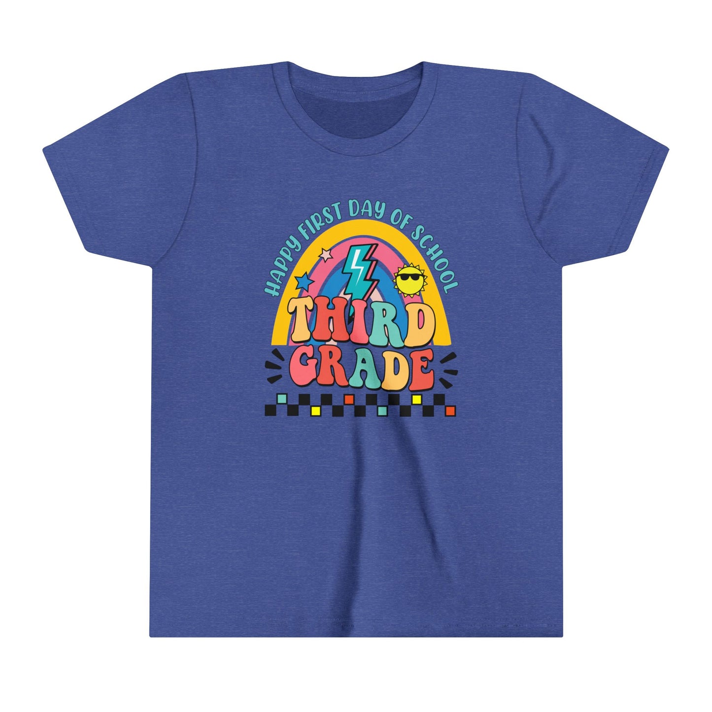 Happy First Day of School - 3rd Grade Youth Short Sleeve Tee