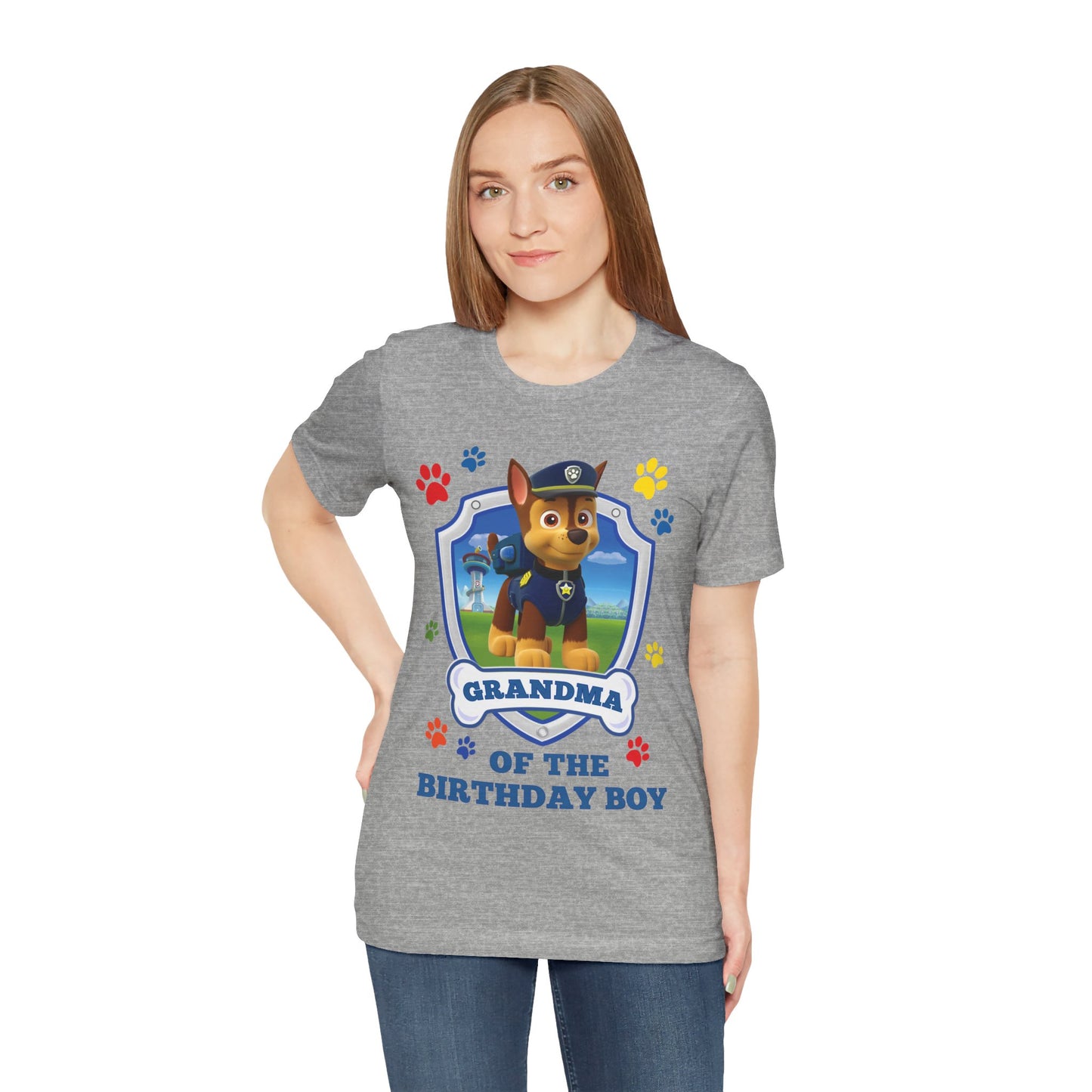 Grandma of the Birthday Boy Jersey Short Sleeve Tee