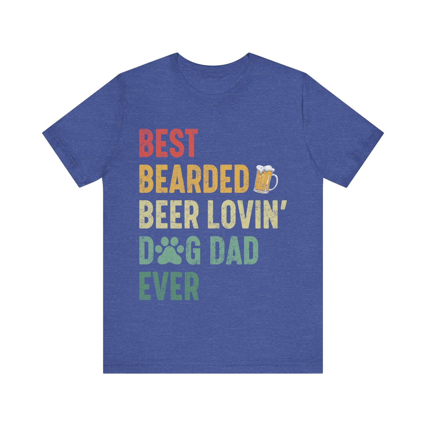 Best Dog Dad Jersey Short Sleeve Tee