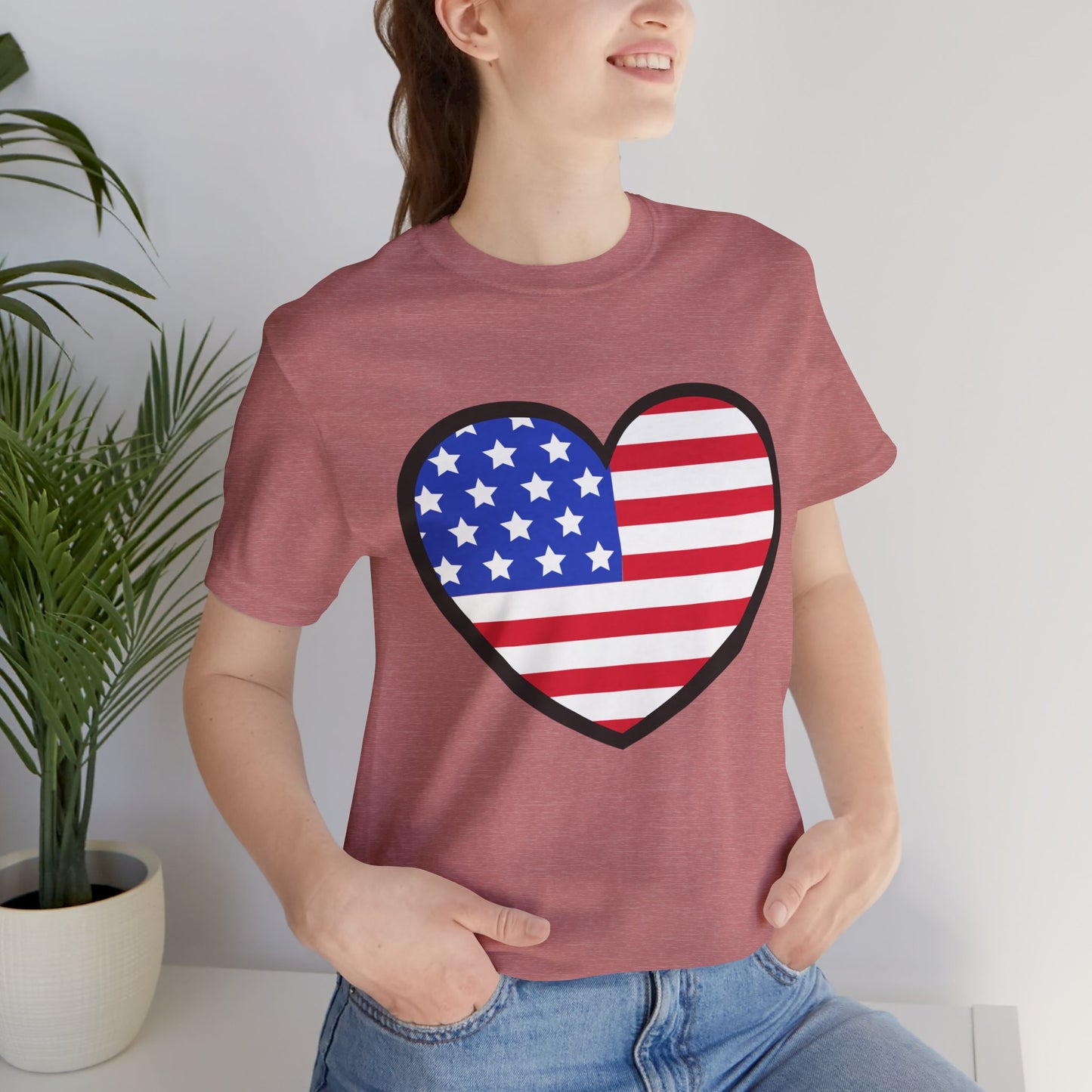 American Heart Jersey Short Sleeve Tee