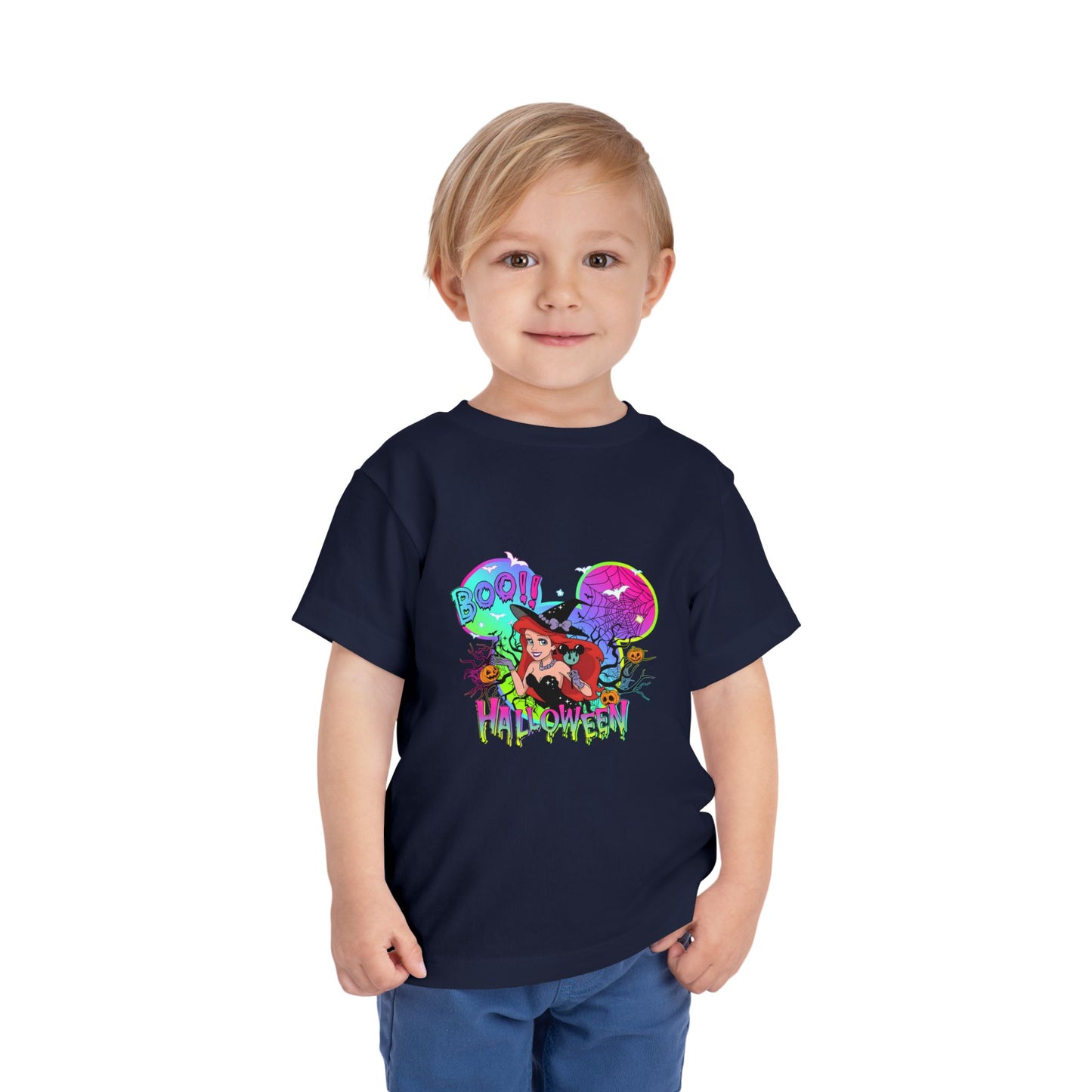 Ariel Boo! Halloween Toddler Short Sleeve Tee
