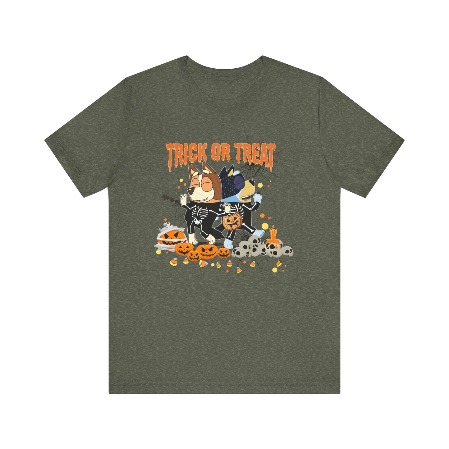 Trick or Treat with Chili and Bandit Jersey Short Sleeve Tee
