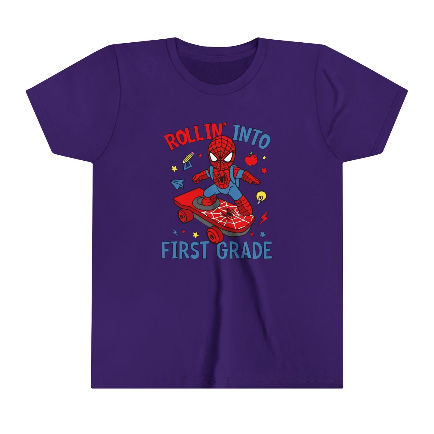 Rollin' Into 1st Grade Youth Short Sleeve Tee