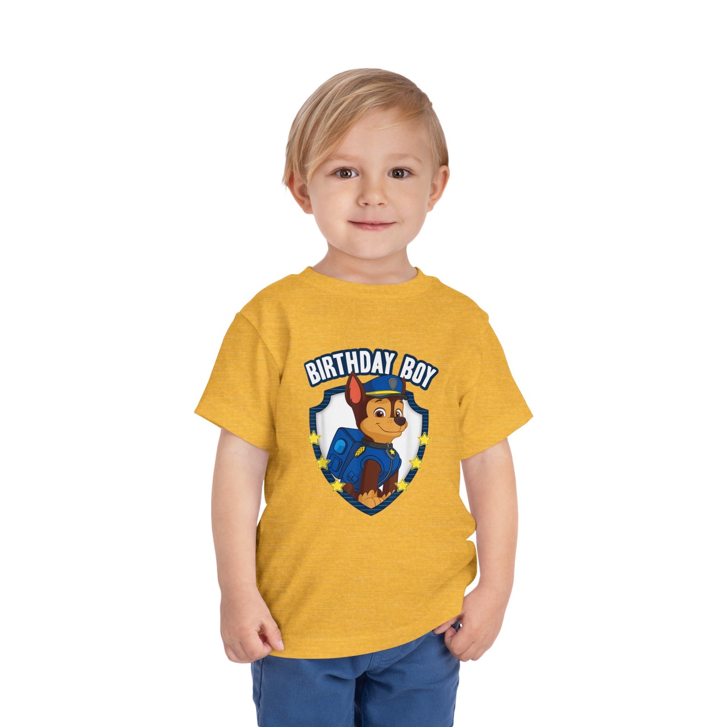 Paw Patrol Chase Birthday Boy Toddler Short Sleeve Tee