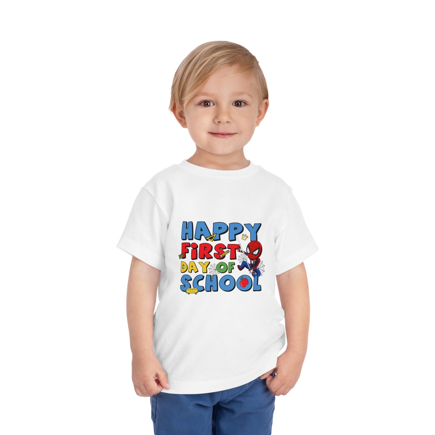 Happy First Day of School Toddler Short Sleeve Tee