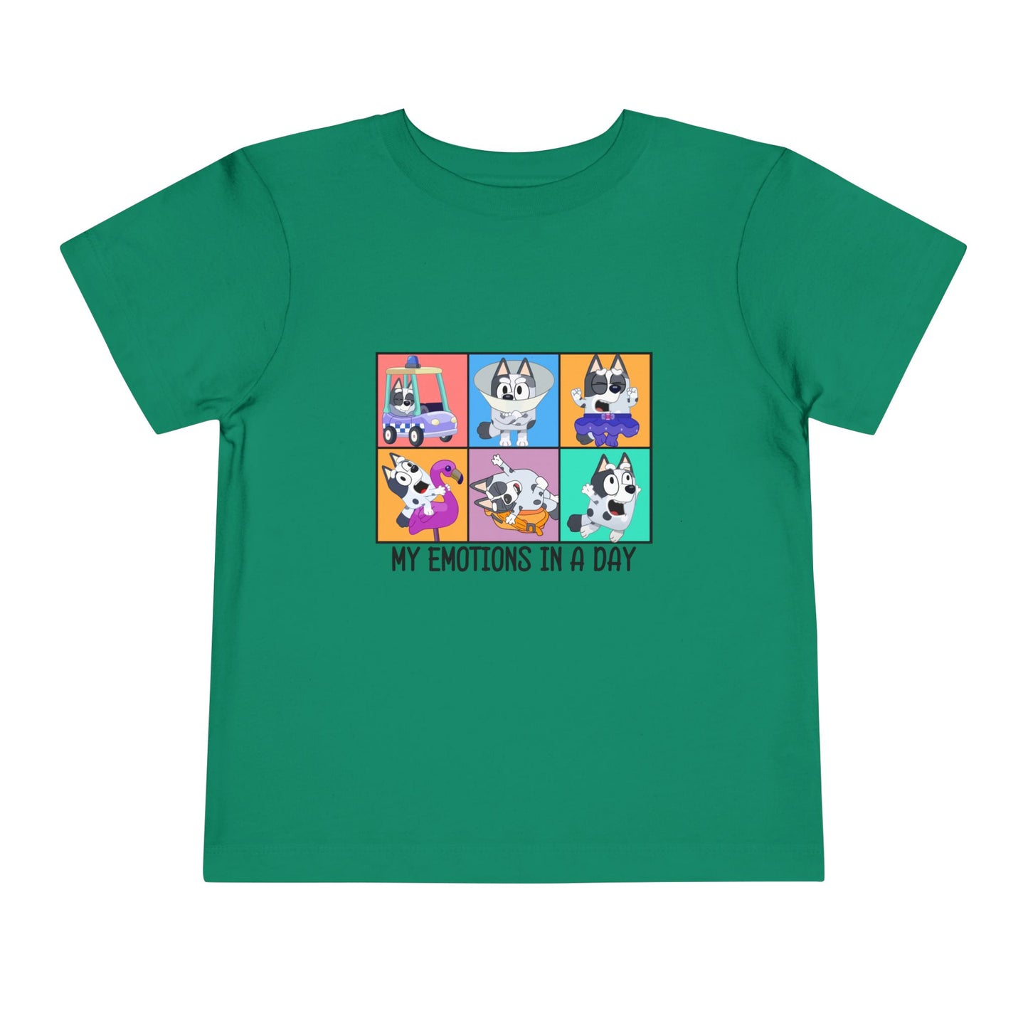 My emotions in a day Toddler Short Sleeve Tee