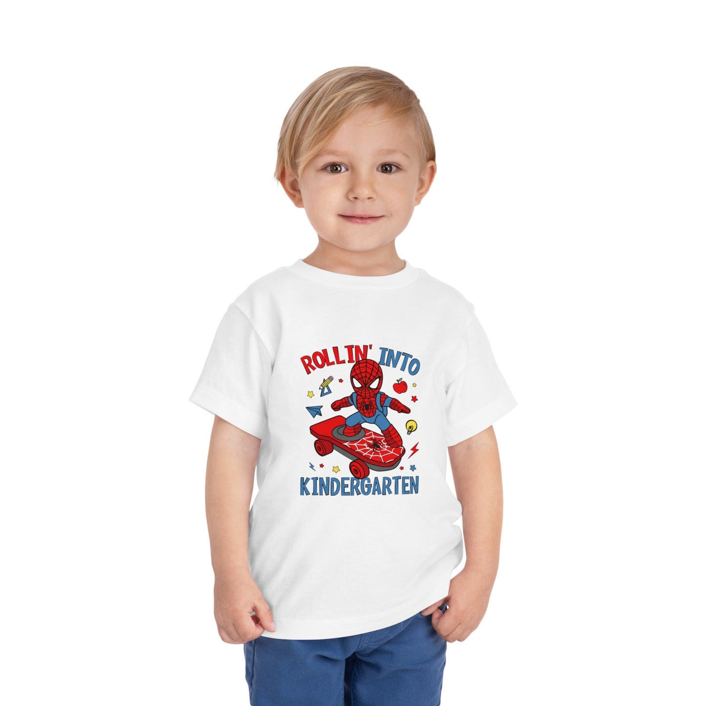 Rollin' Into Kindergarten Toddler Short Sleeve Tee