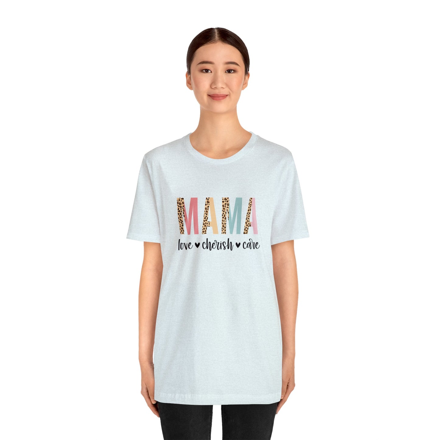 MAMA Leopard print short sleeve tshirt