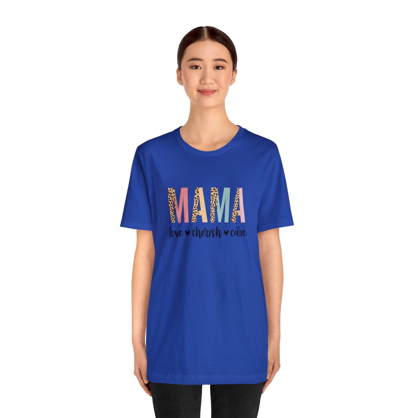 MAMA Leopard print short sleeve tshirt