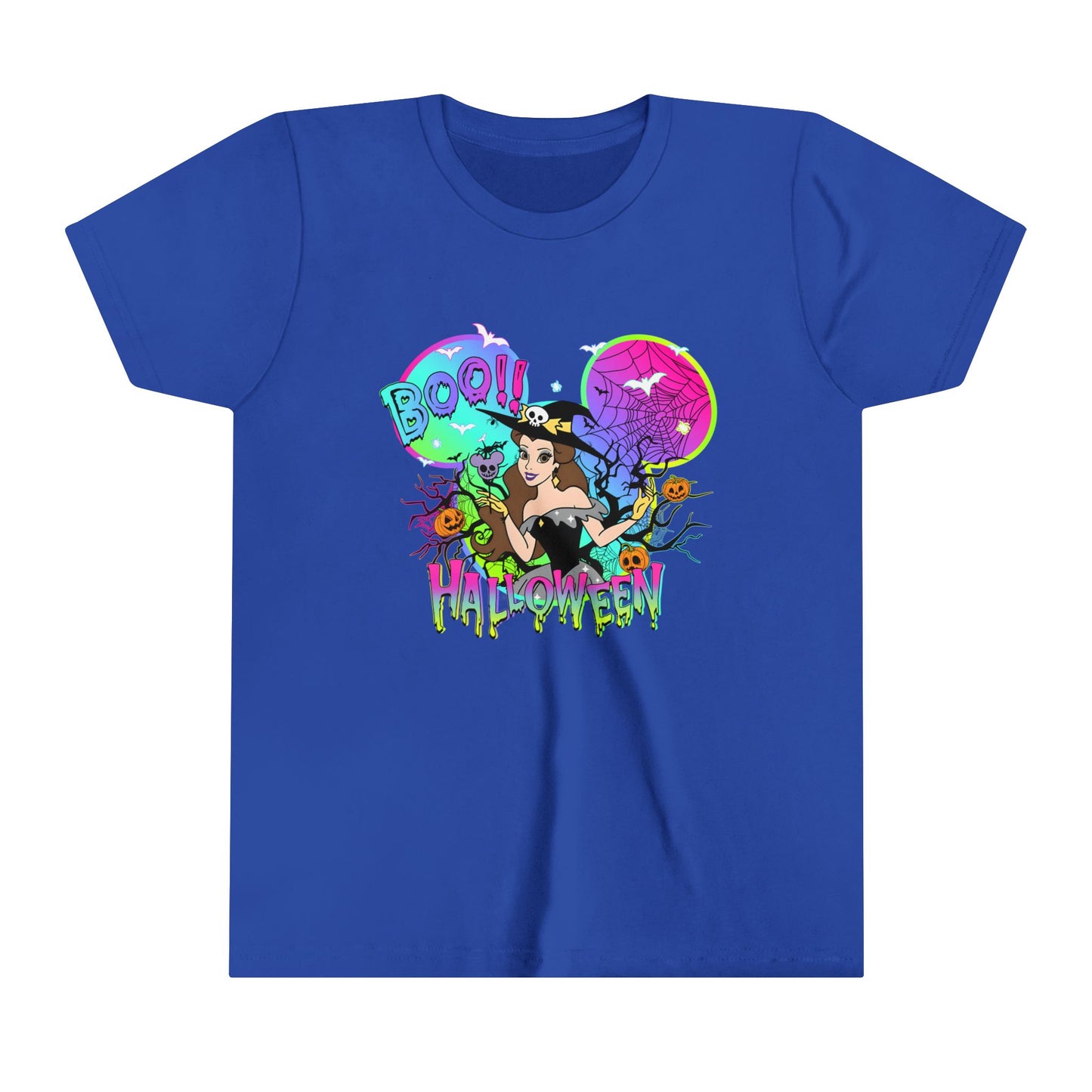Belle Boo! Halloween Youth Short Sleeve Tee