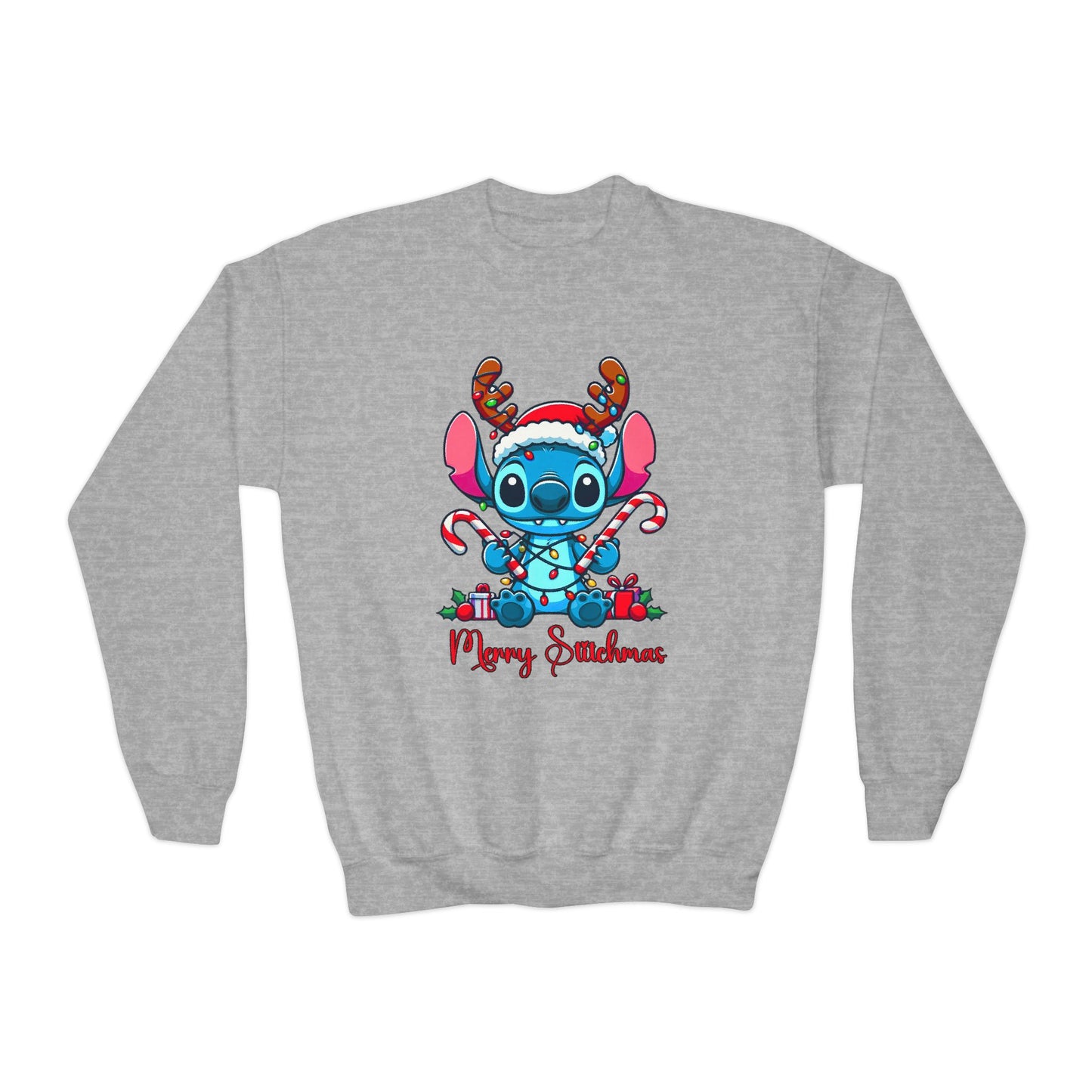 Merry Stitchmas Youth Crewneck Sweatshirt
