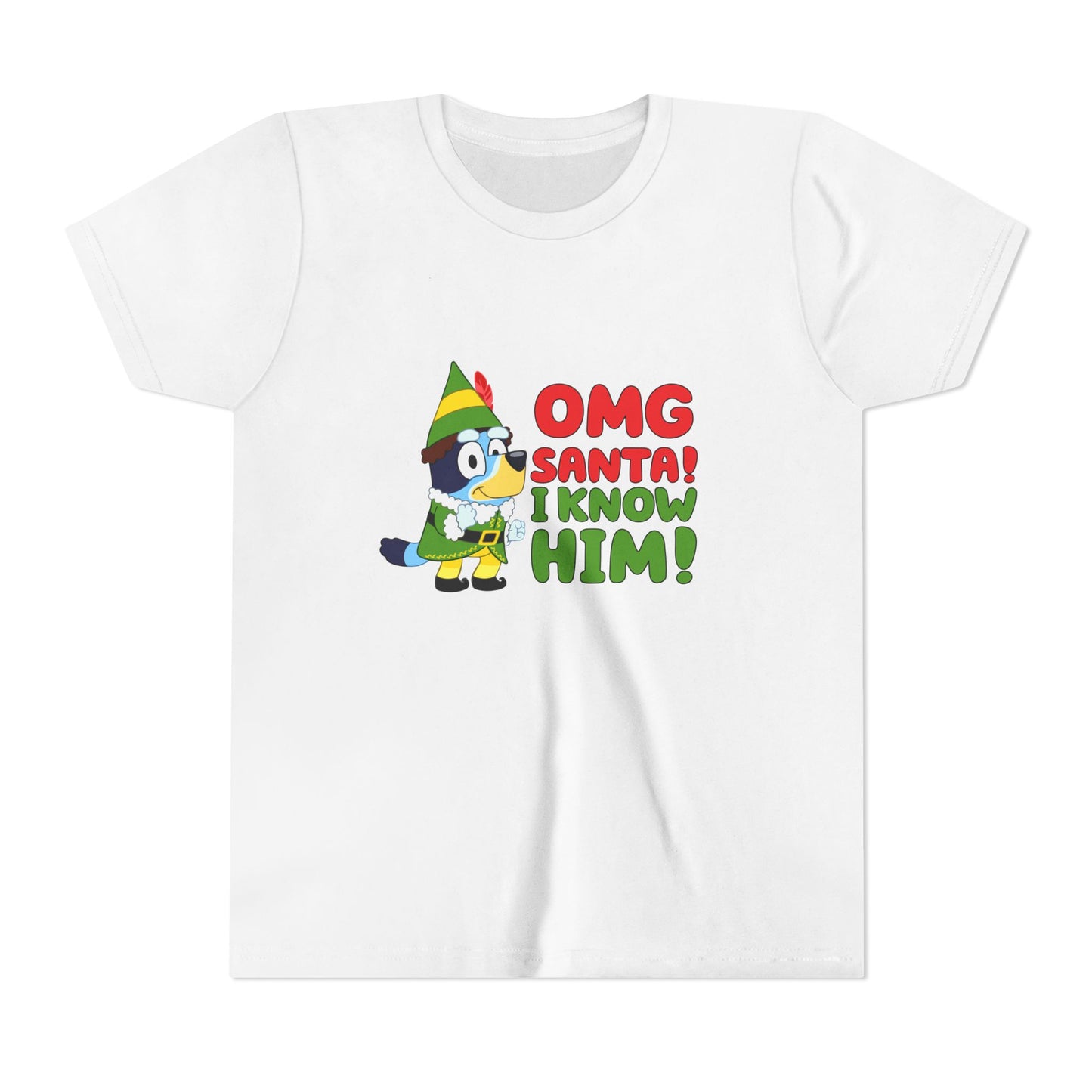 OMG Santa I know him Youth Short Sleeve Tee