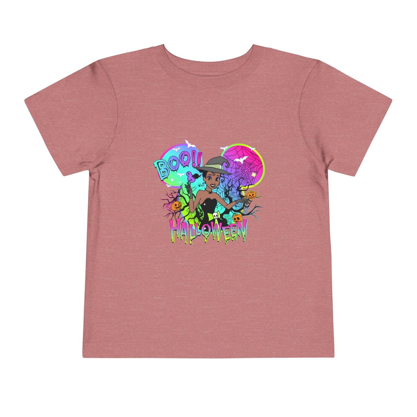 Tiana Boo! Halloween Toddler Short Sleeve Tee