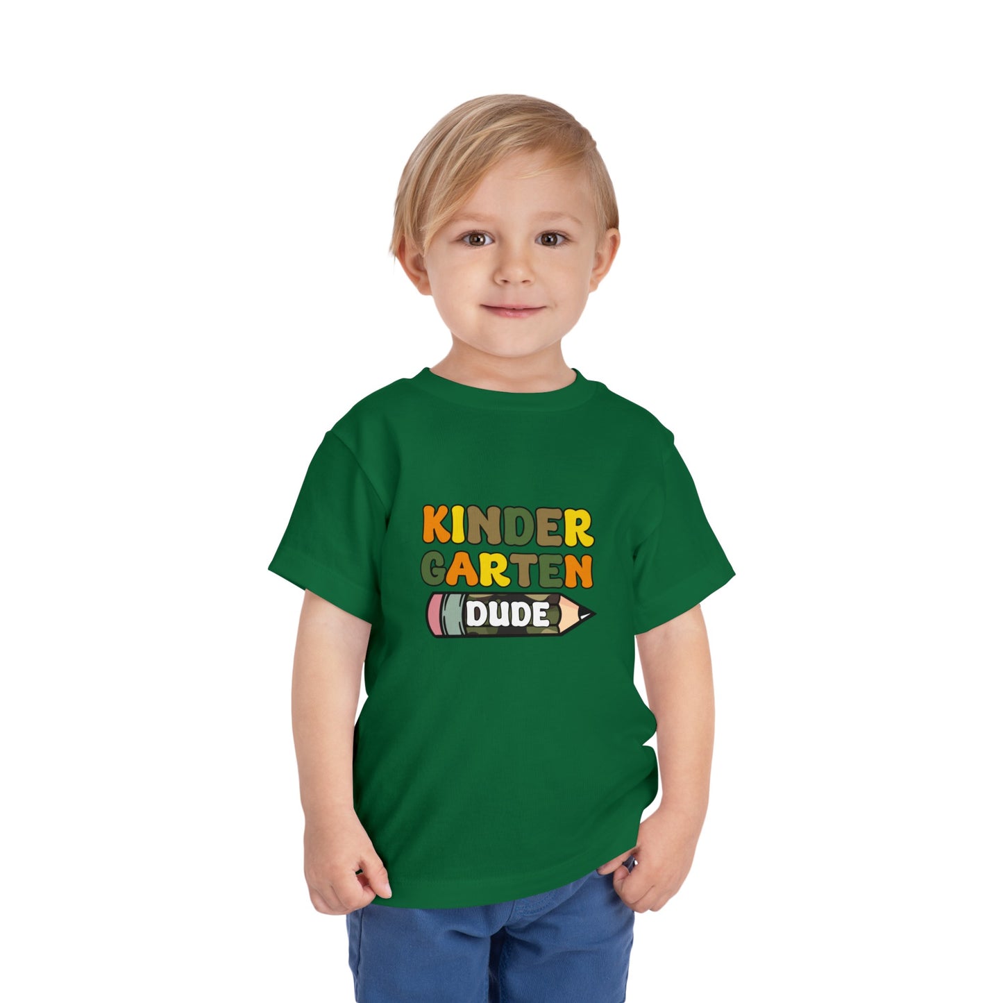 Kindergarten Dude Toddler Short Sleeve Tee