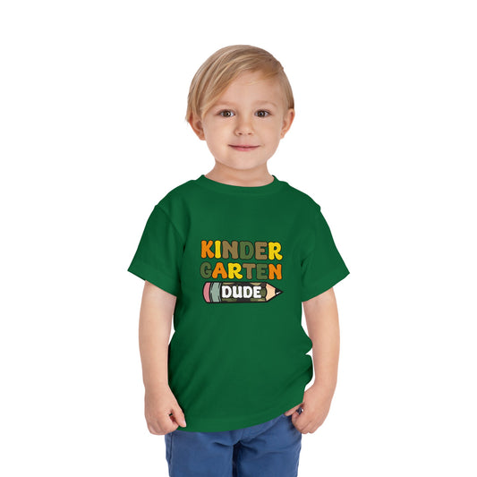 Kindergarten Dude Toddler Short Sleeve Tee