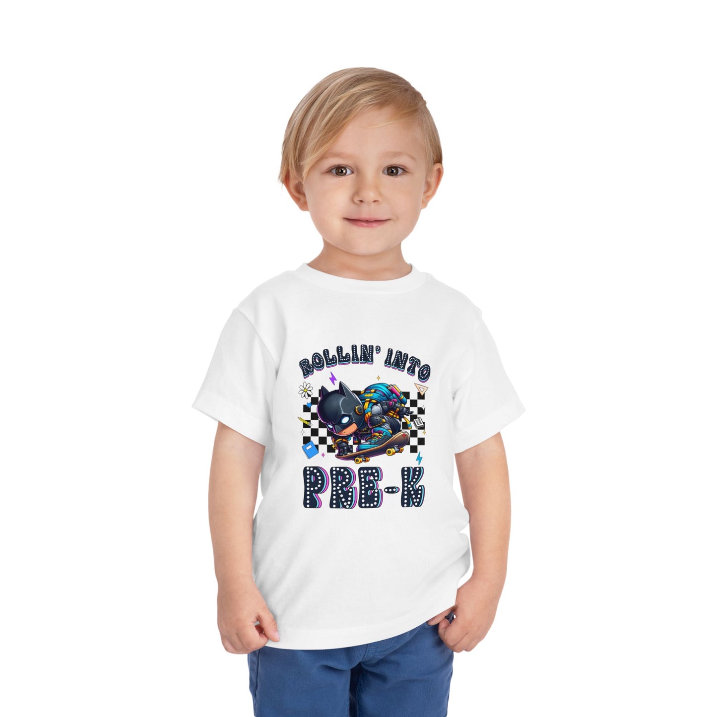 BATMAN - Rollin' Into Pre-K Toddler Short Sleeve Tee