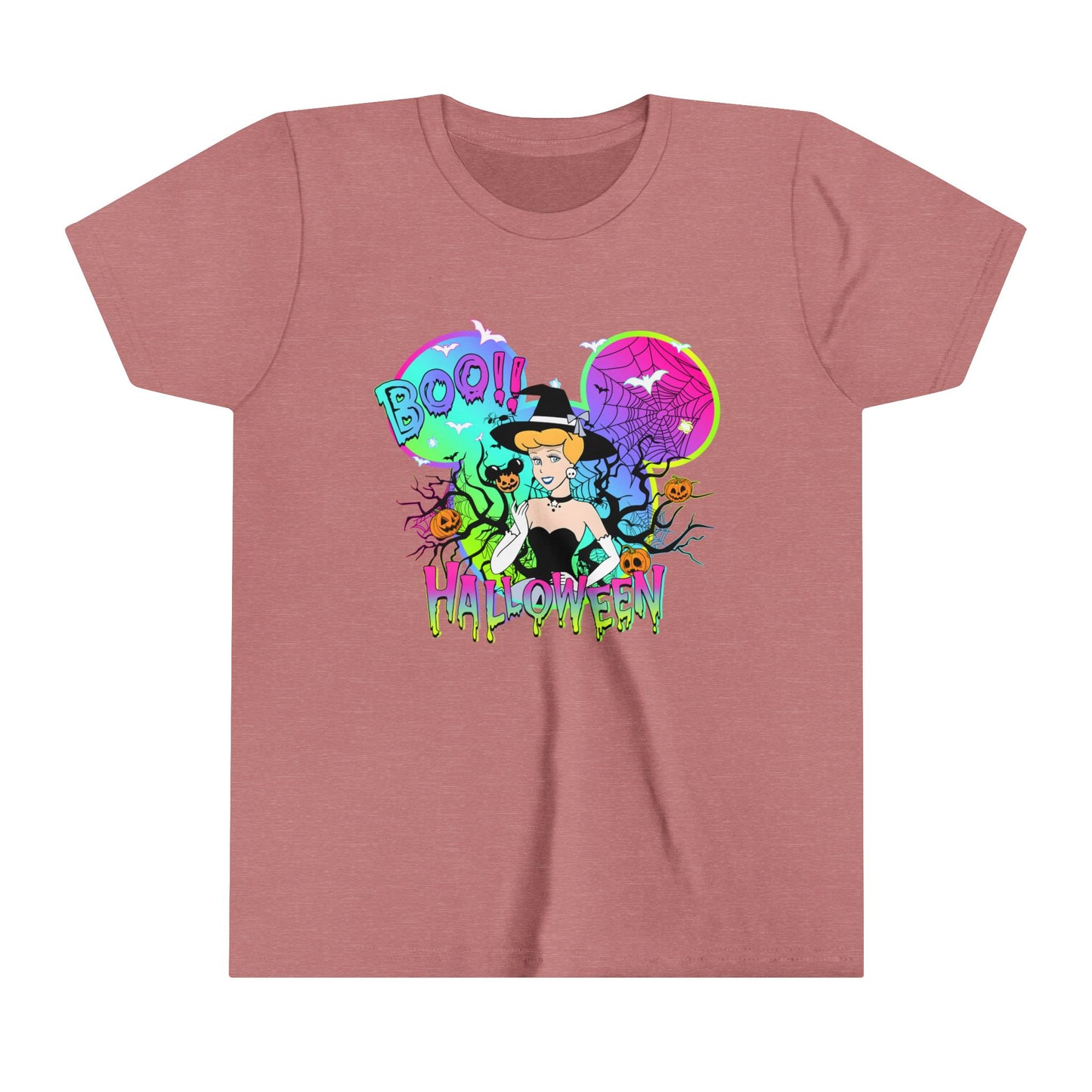 Cinderella Boo! Halloween Youth Short Sleeve Tee