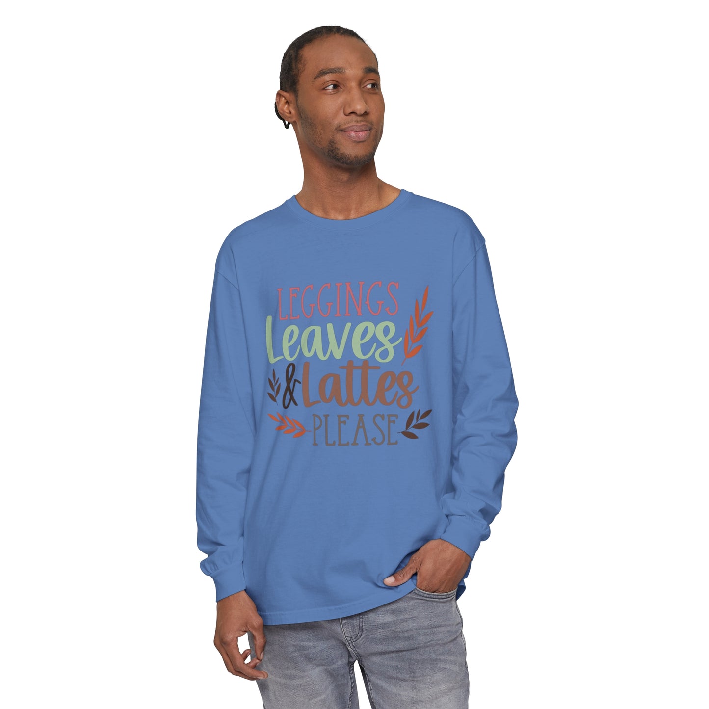 Leggings, Leaves & Lattes Please Long Sleeve T-Shirt