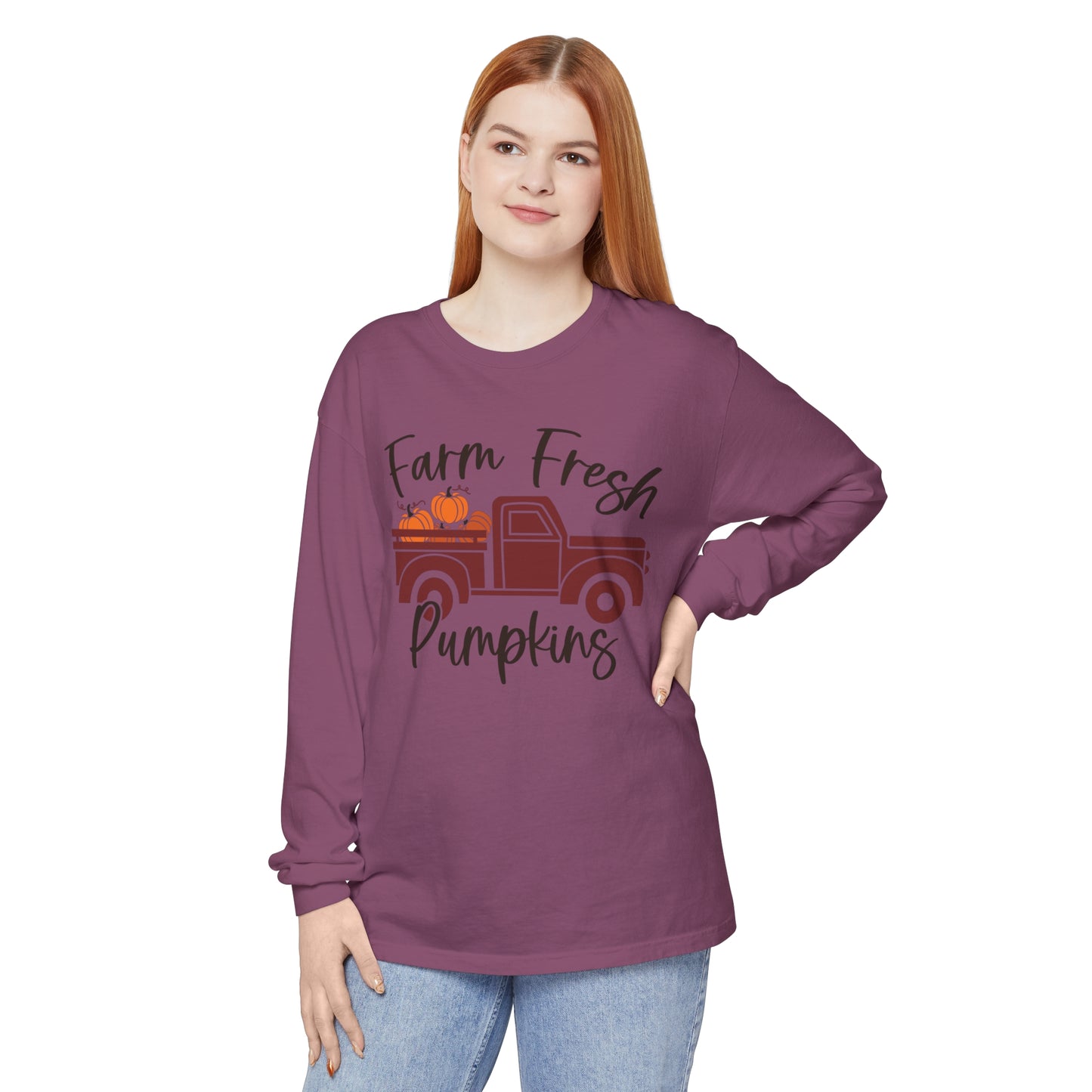Farm Fresh Pumpkins Long Sleeve T-Shirt