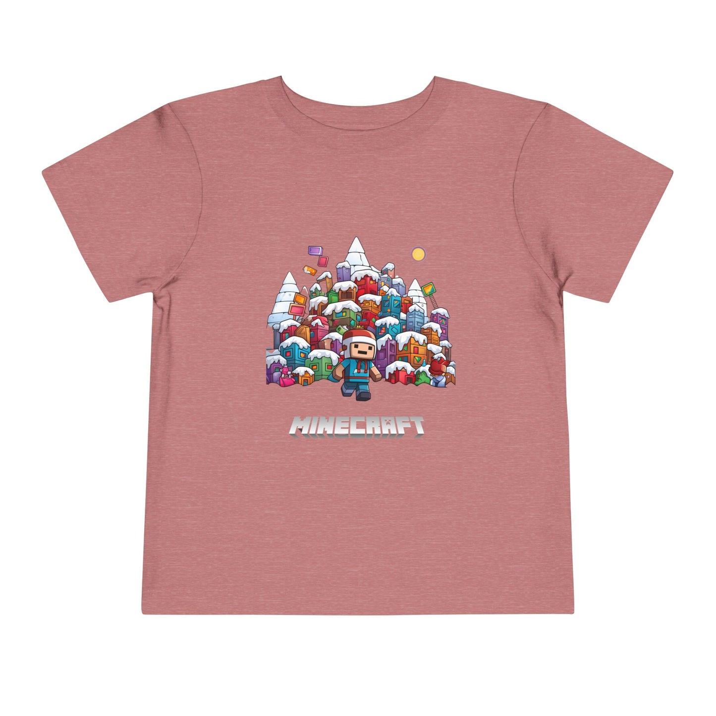 Christmas Mine-craft Toddler Short Sleeve Tee