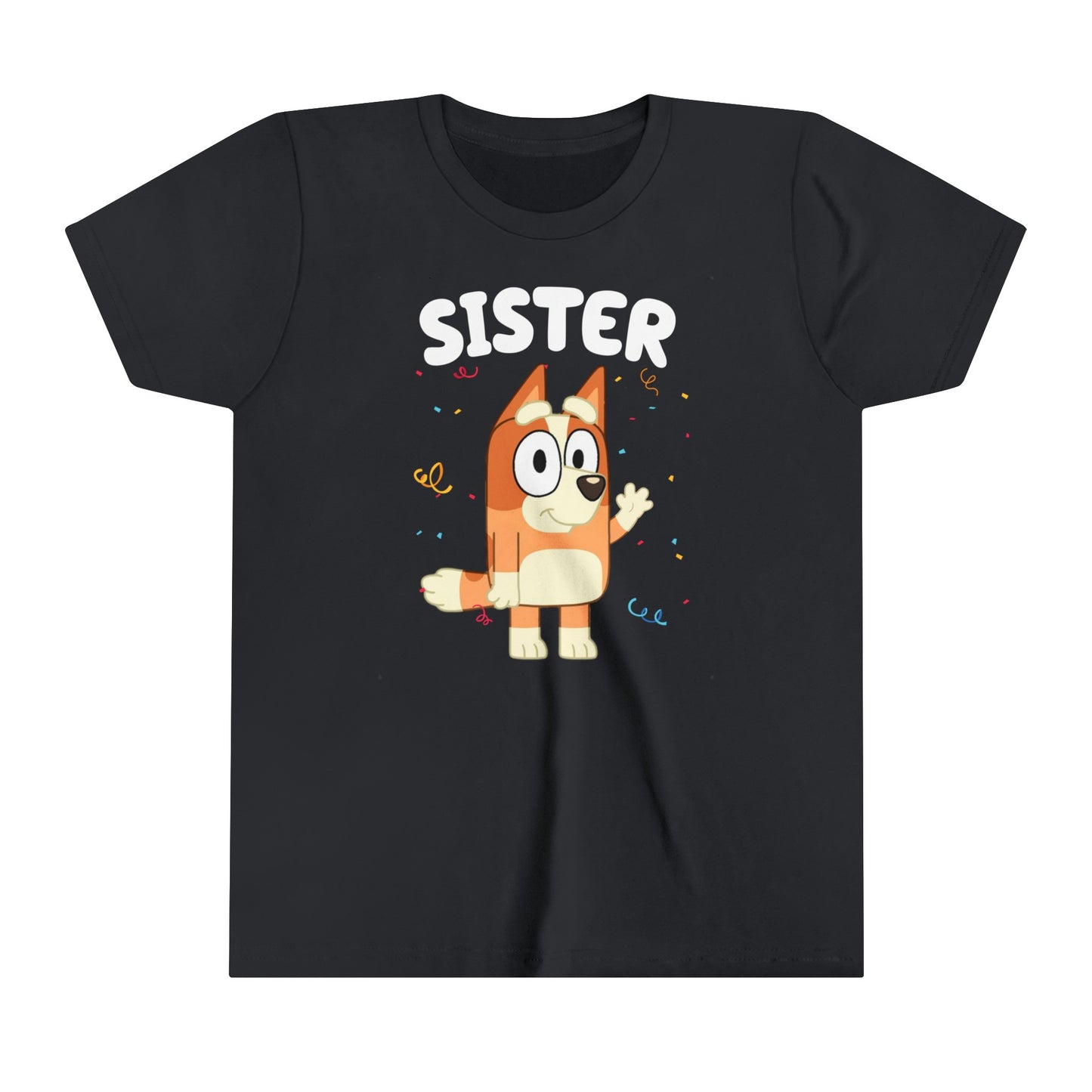 Sister Bluey Birthday youth short sleeve Tshirt