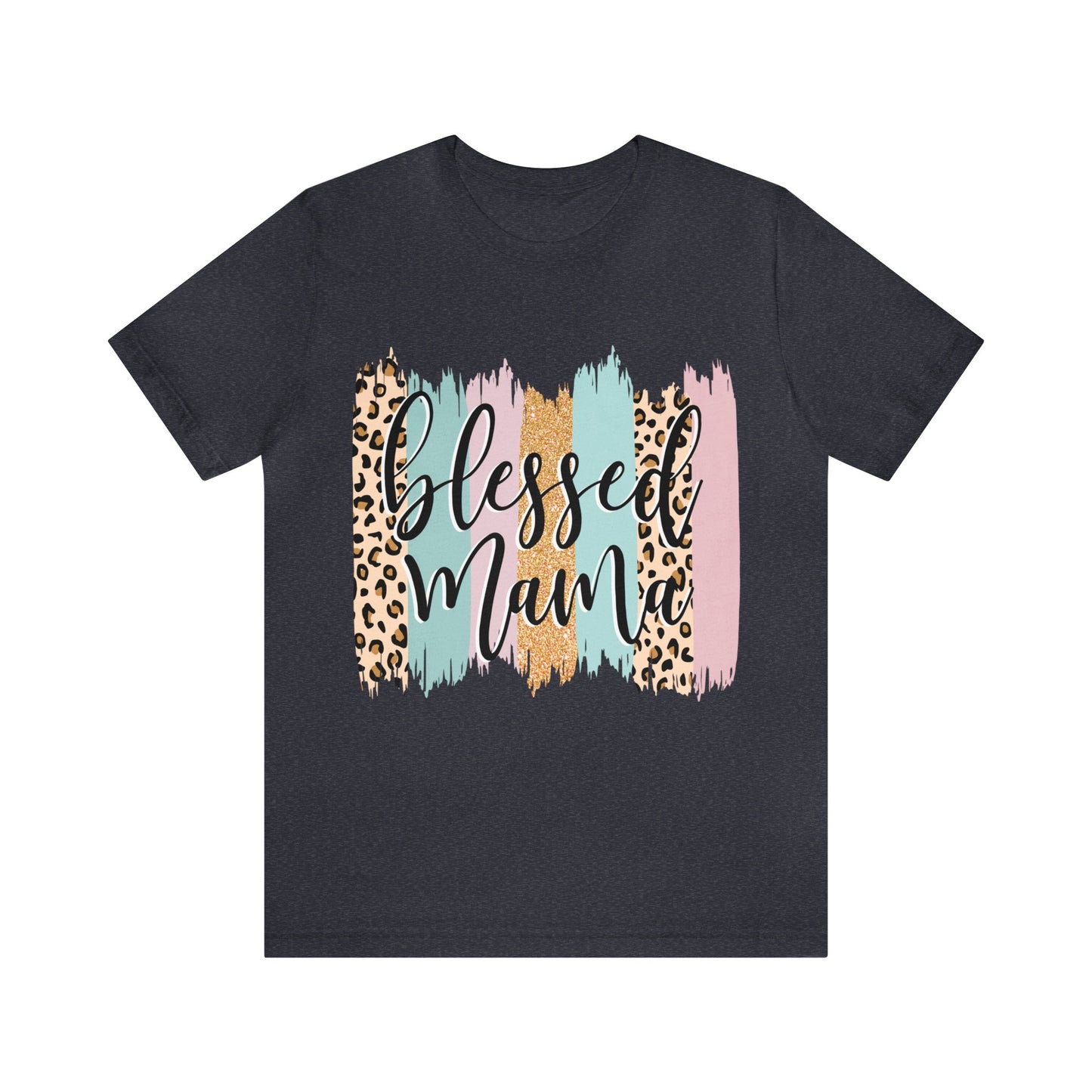 Blessed Mama Leopard short sleeve tshirt