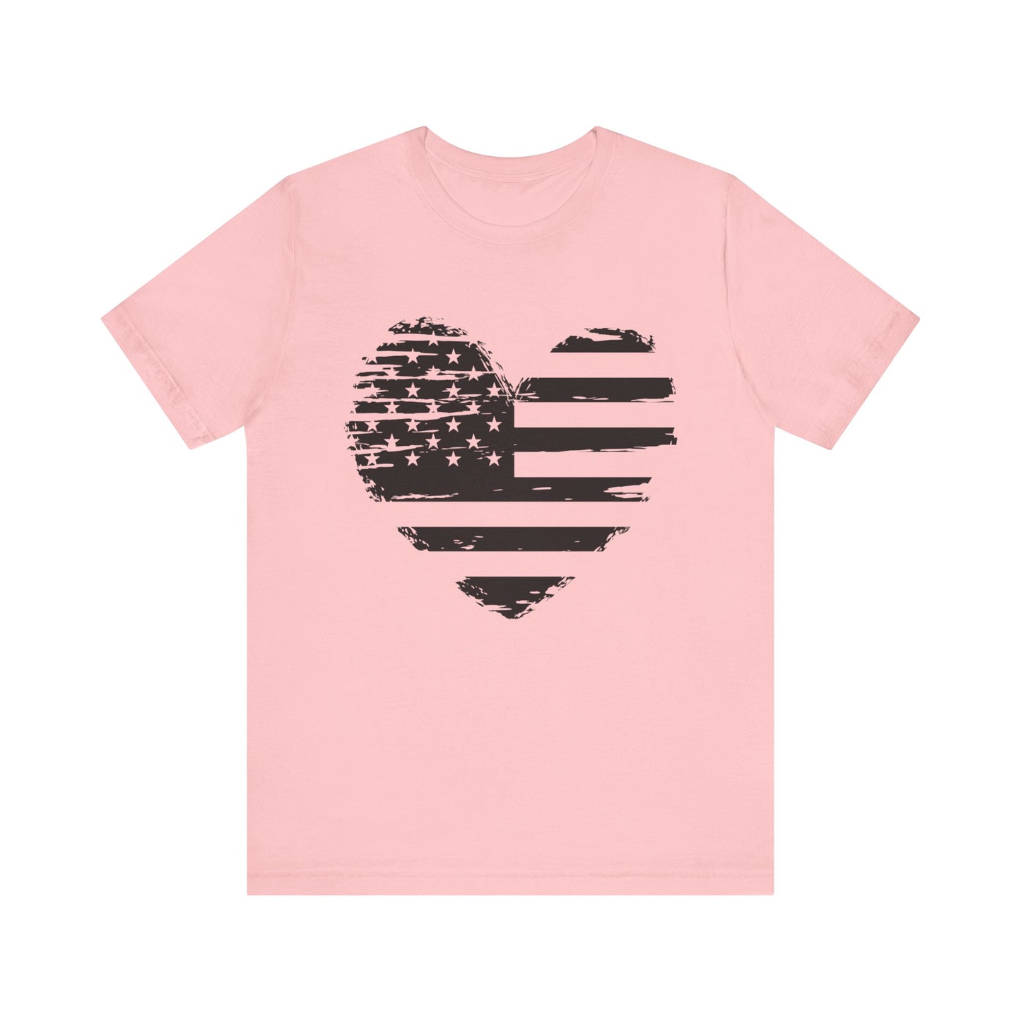 Heart flag Jersey Short Sleeve Tee