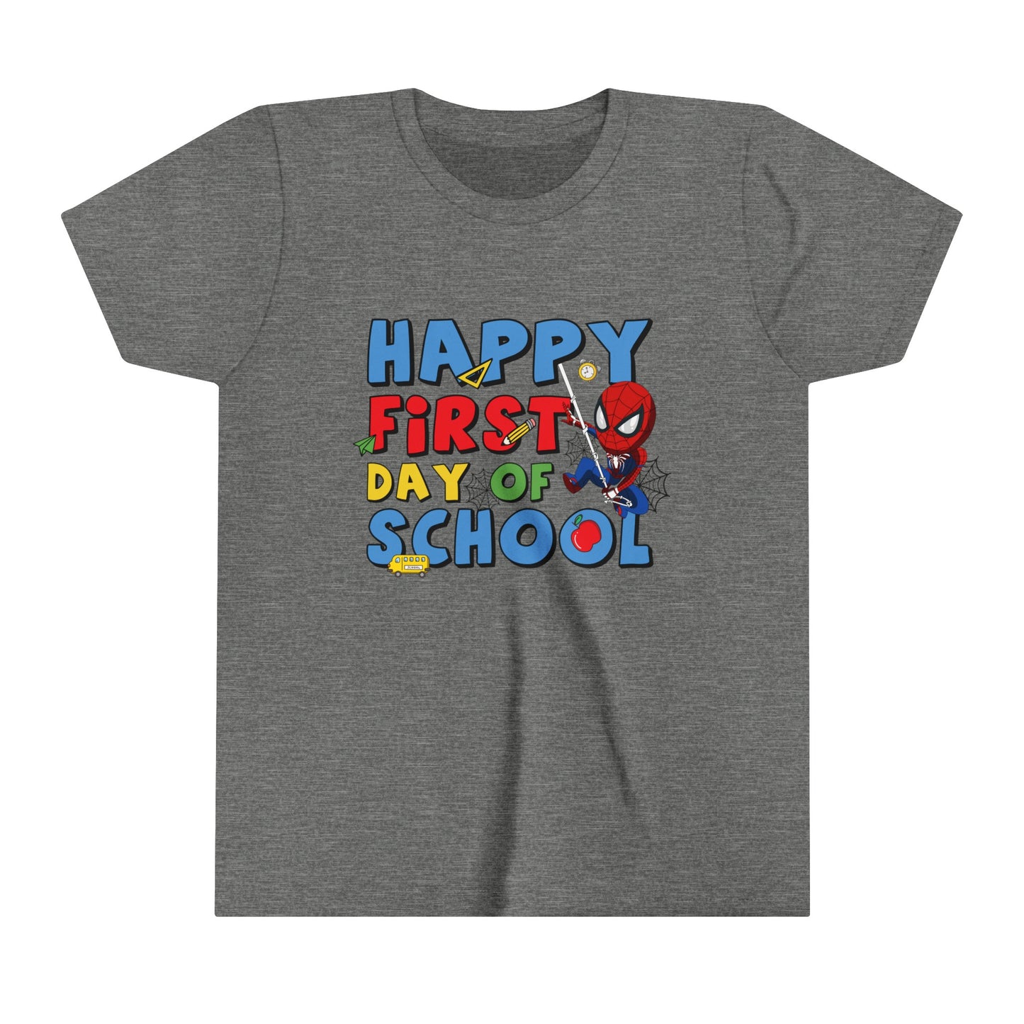 Happy First Day of School Youth Short Sleeve Tee