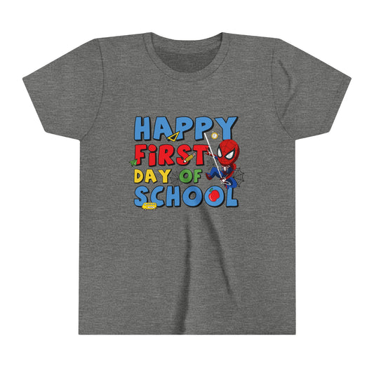 Happy First Day of School Youth Short Sleeve Tee