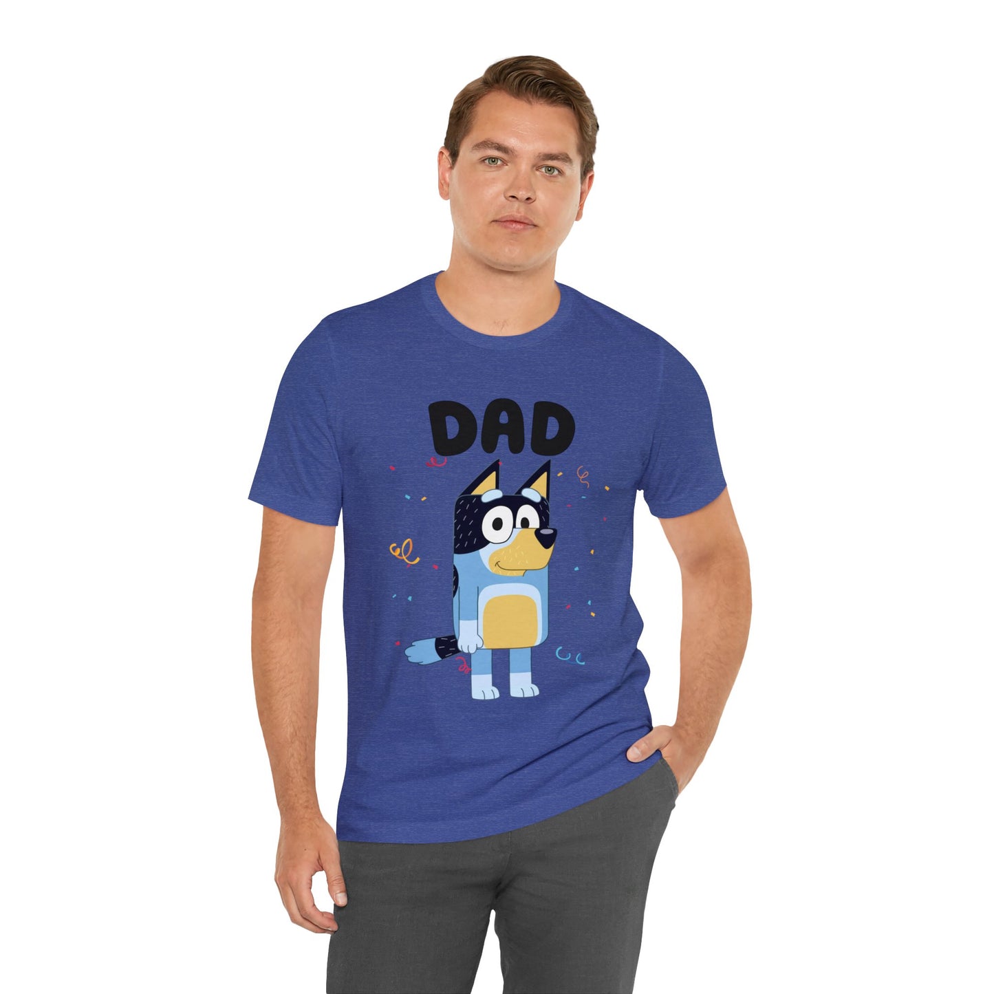 Dad Bluey Birthday Short sleeve Tshirt