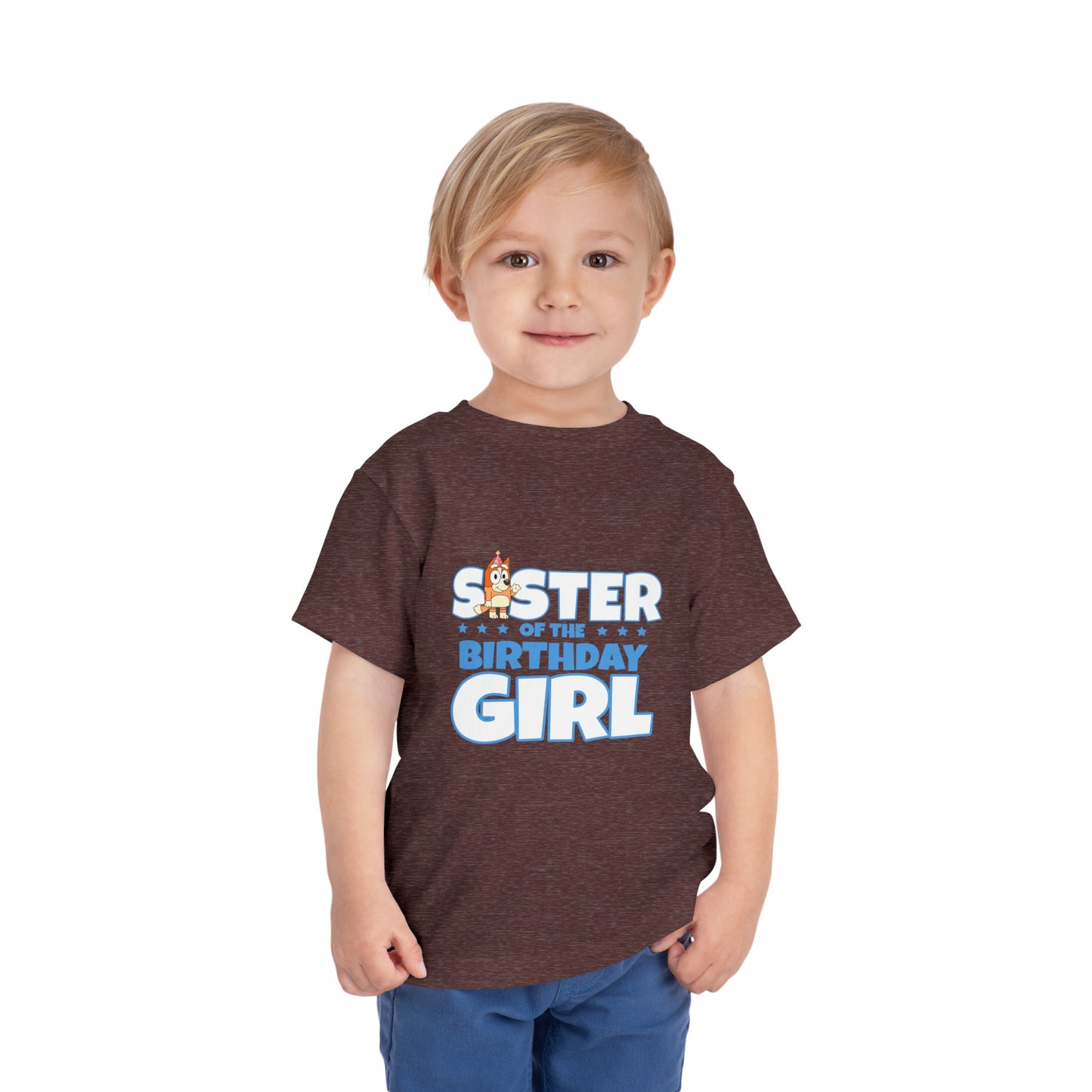 Sister of the Birthday Girl Toddler Short Sleeve Tee